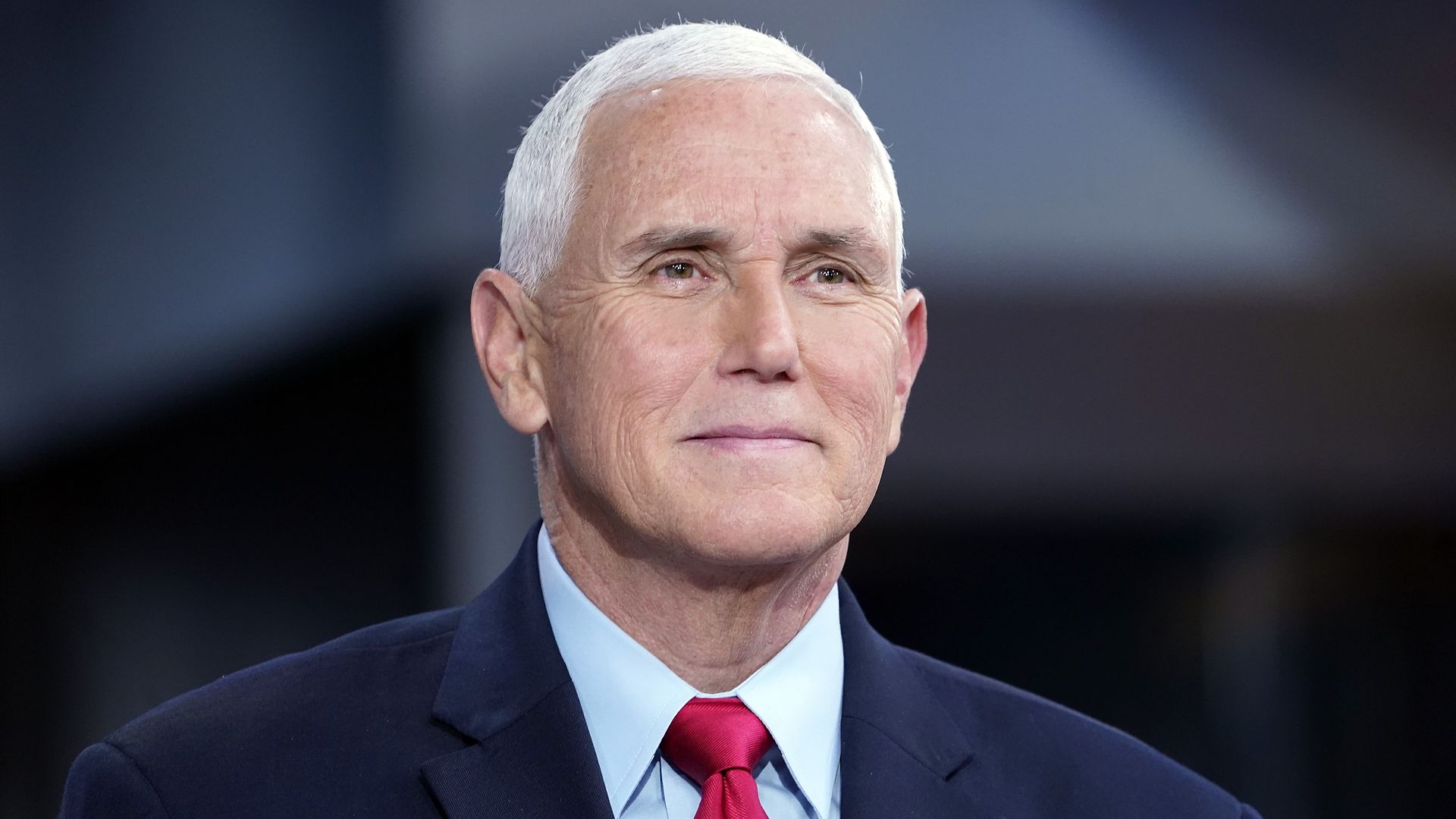 Former Vice President Mike Pence visits "Fox & Friends" at Fox News Channel studios in New York.