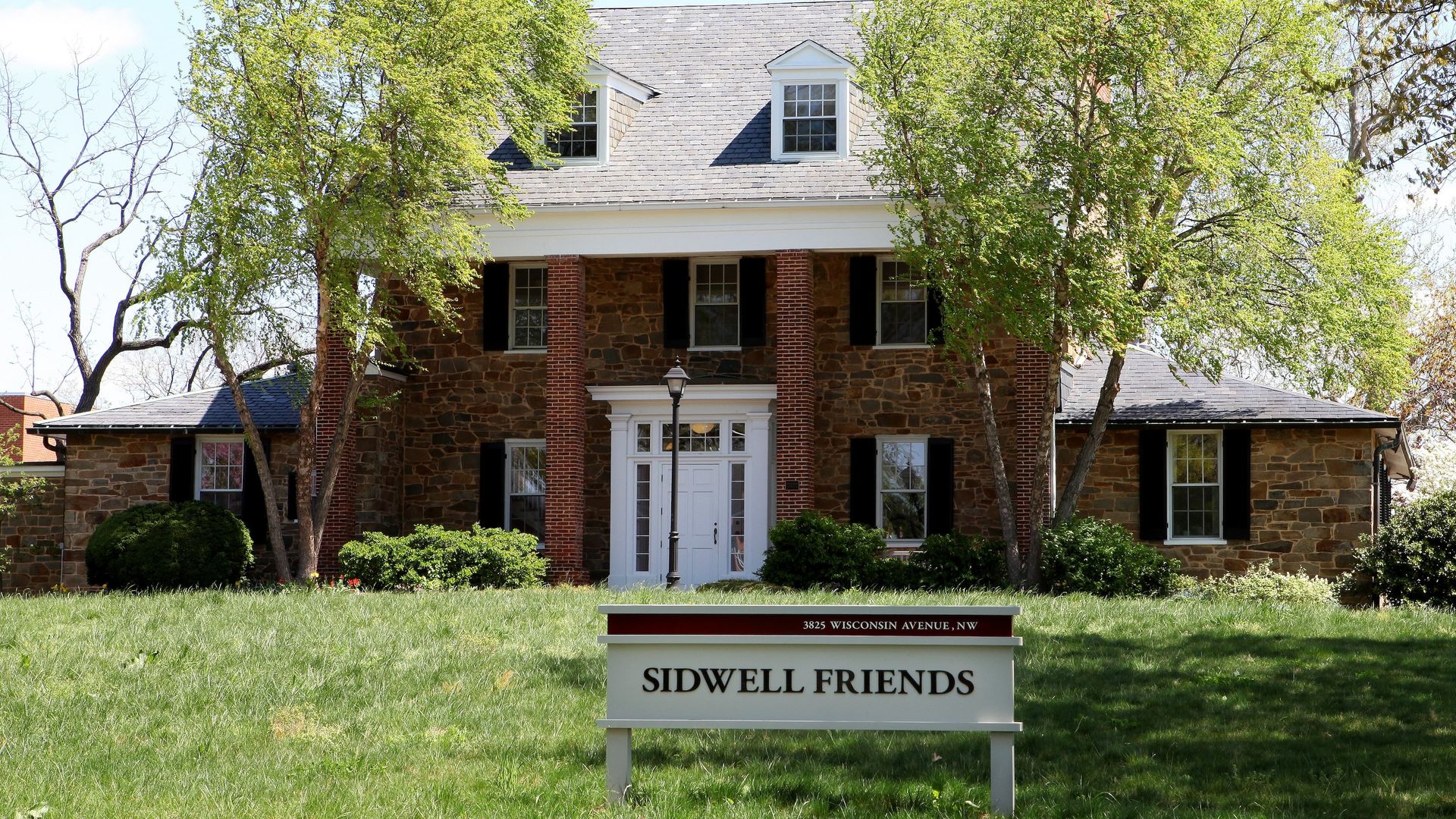 The exterior of Sidwell Friends School in Washington, D.C.