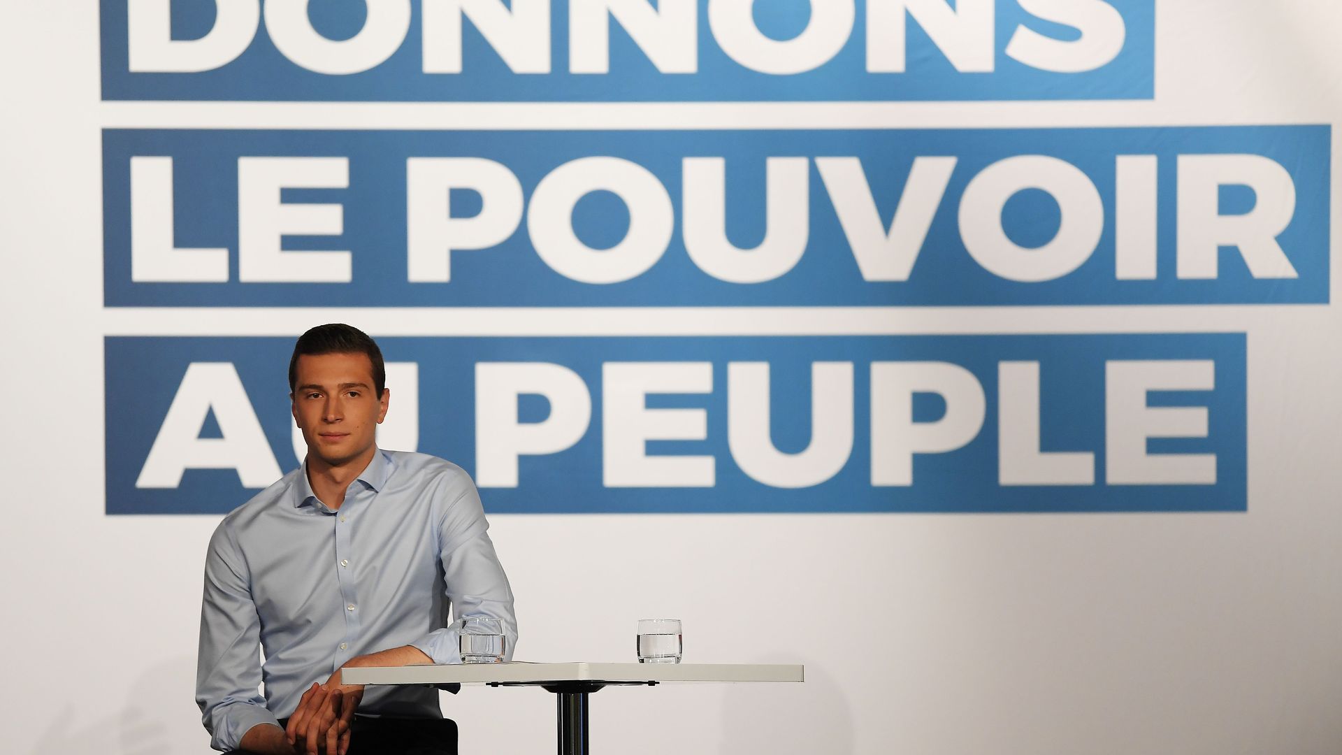 French far-right Rassemblement National (RN)'s Jordan Bardella