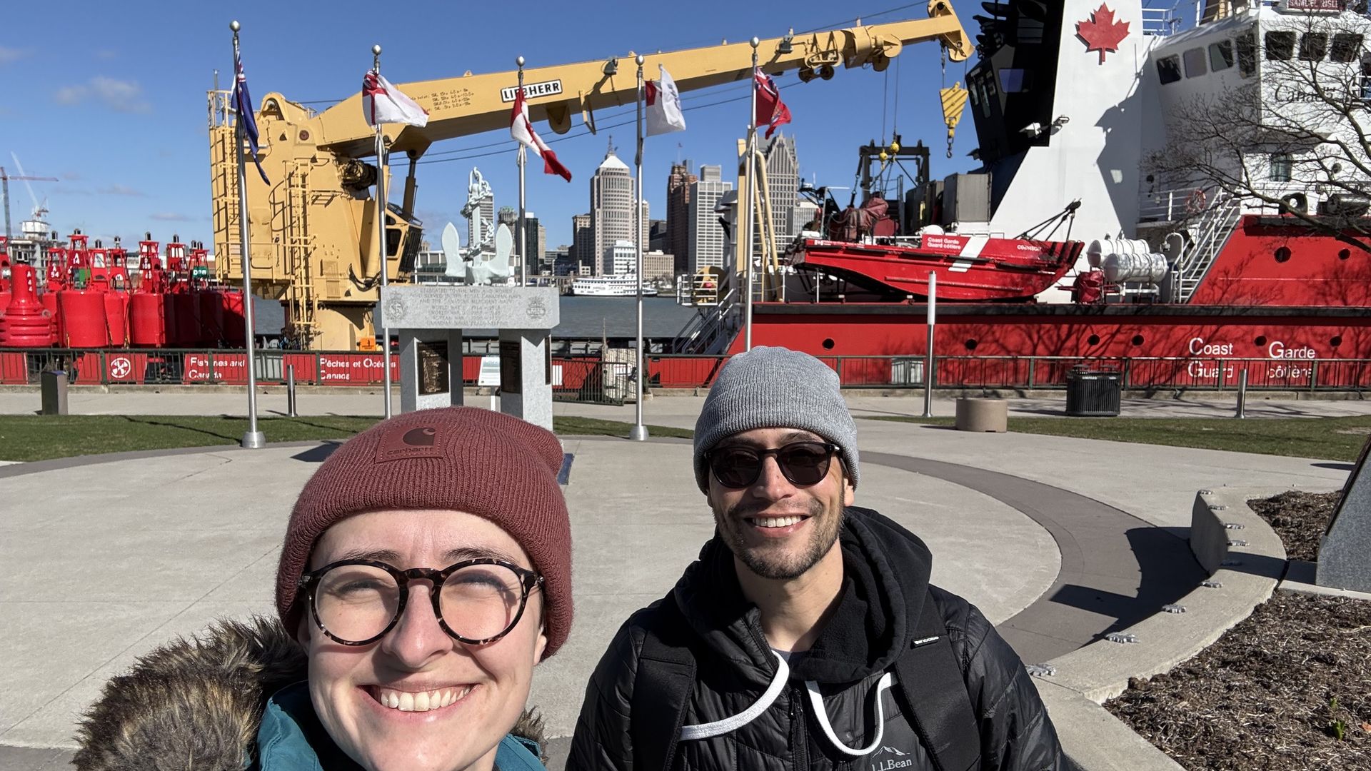 Annalise and Joe pose in Windsor
