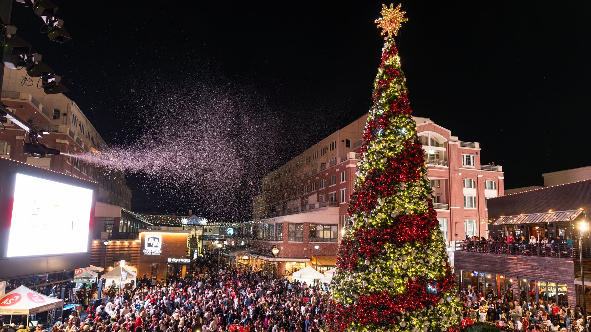 Atlantic Station christmas tree lighting