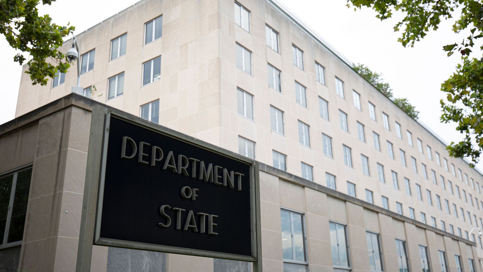 The state department building.