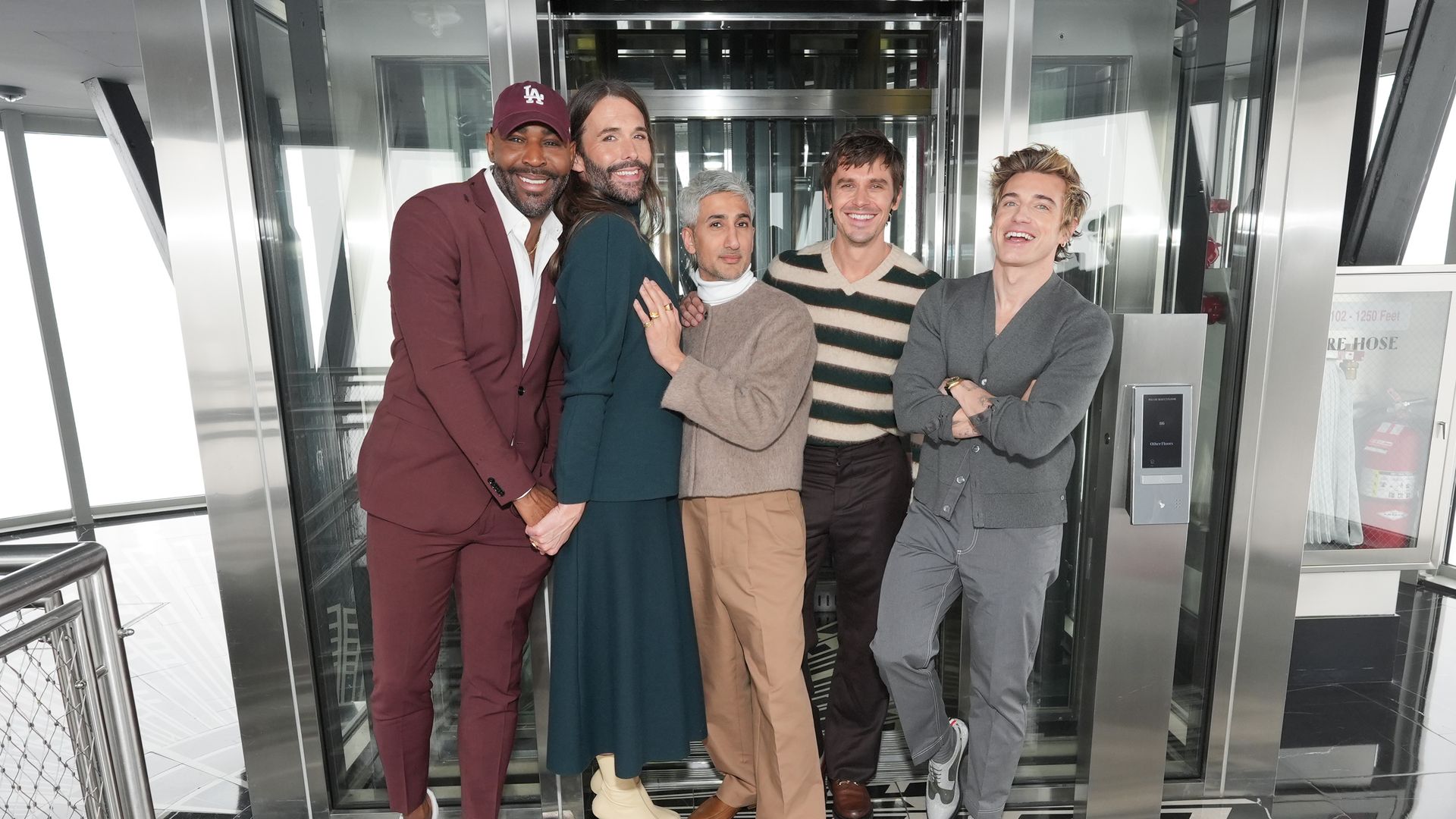 A photo of the five cast members of "Queer Eye."