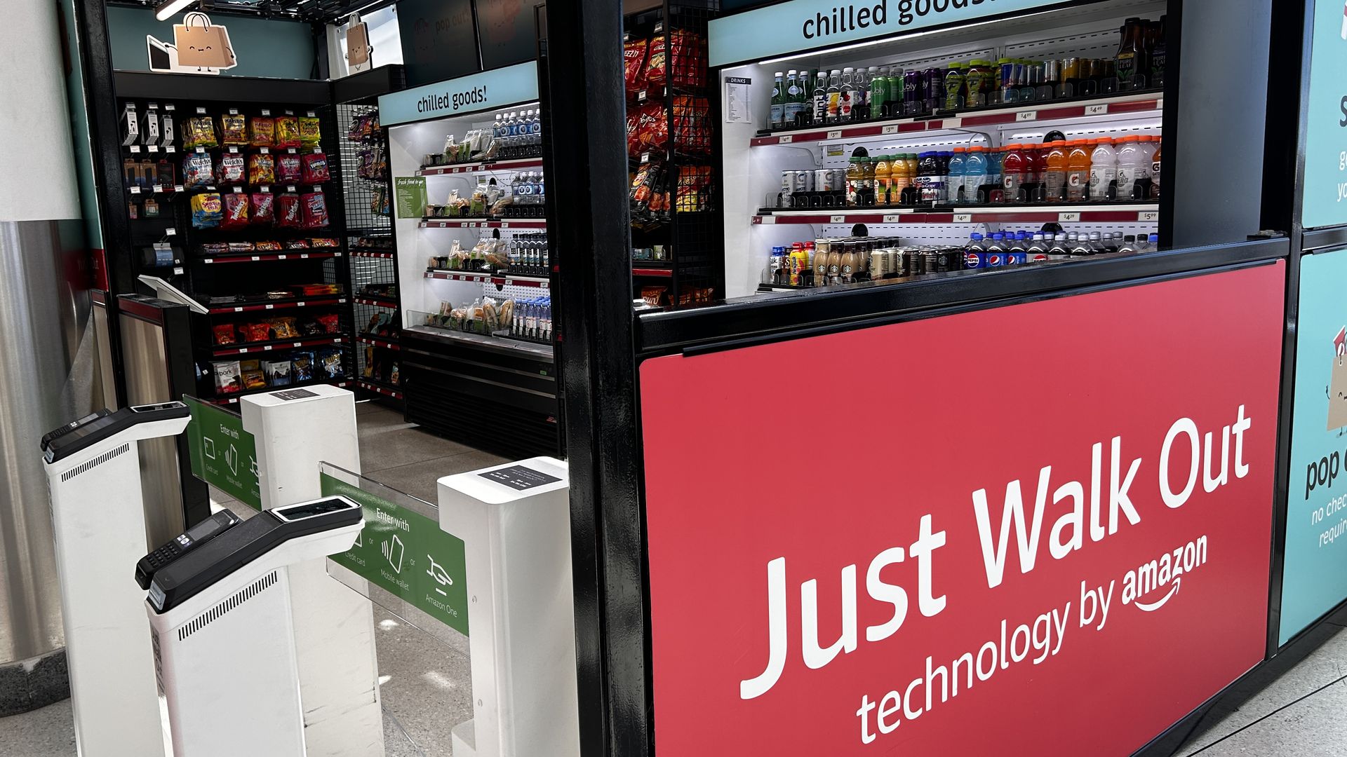 Goods Express, Amazon One kiosk