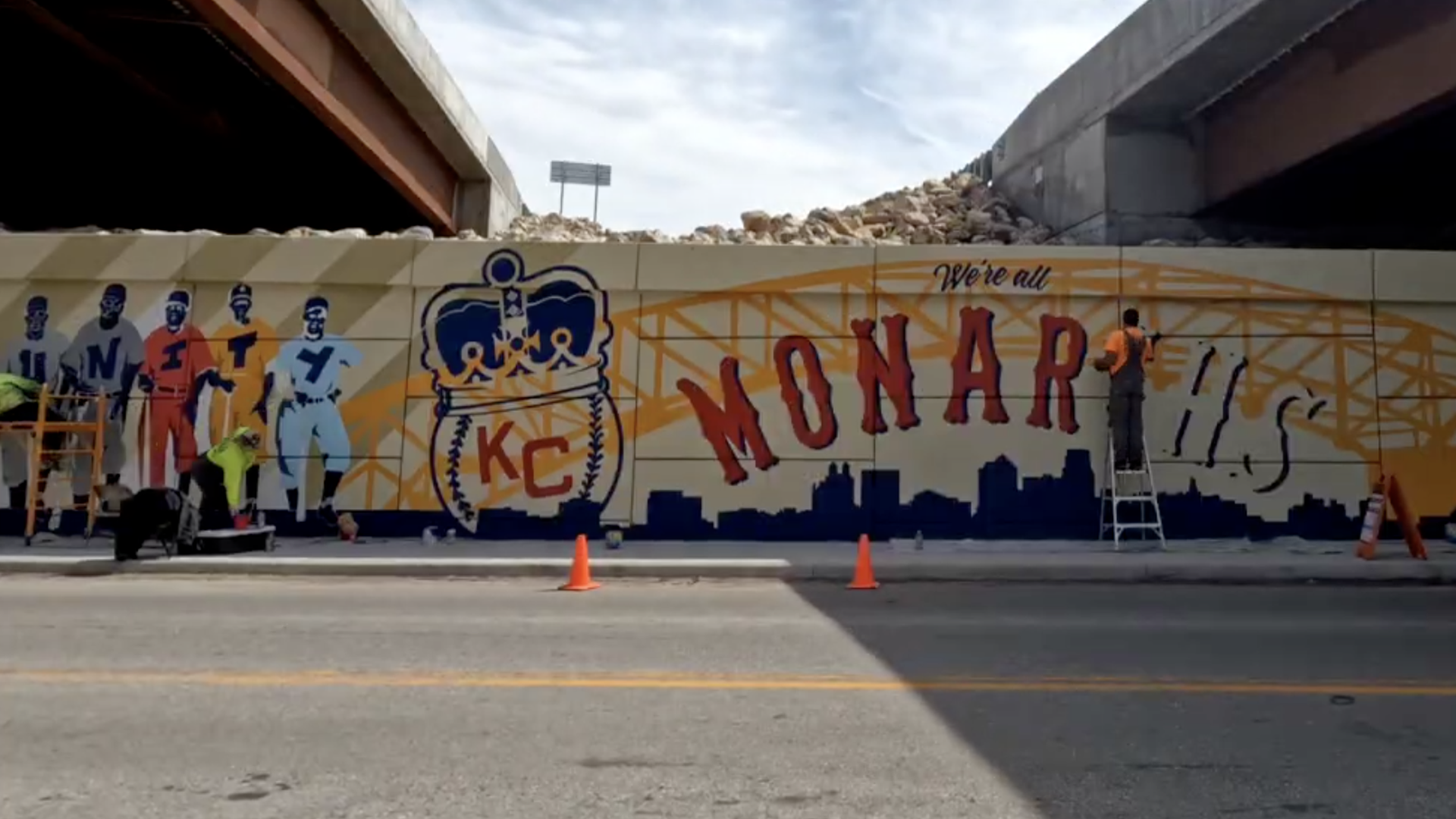 Buck O'Neil bridge mural