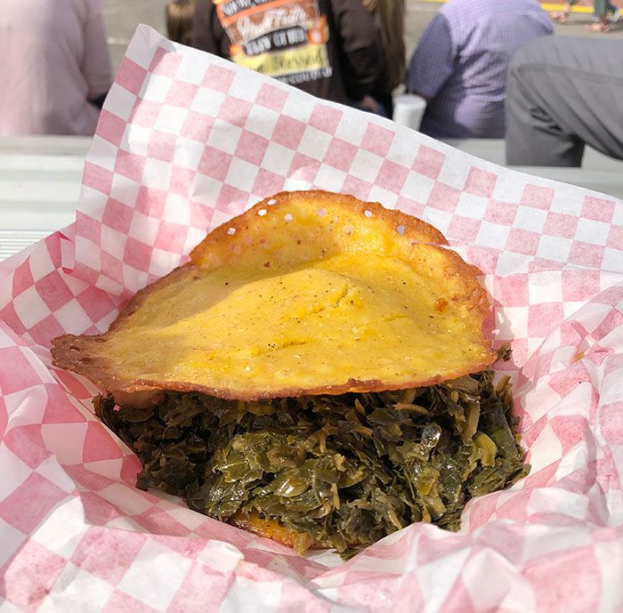 collard sandwich in Bladen County NC