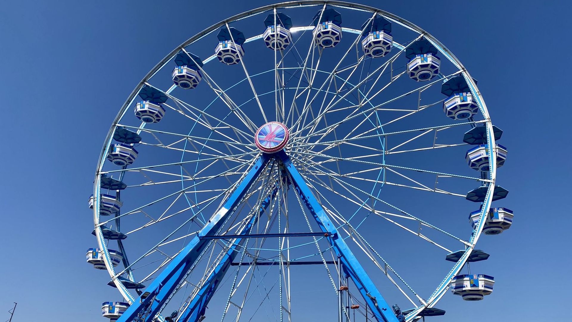 A ferris wheel at the N.C. State Fair