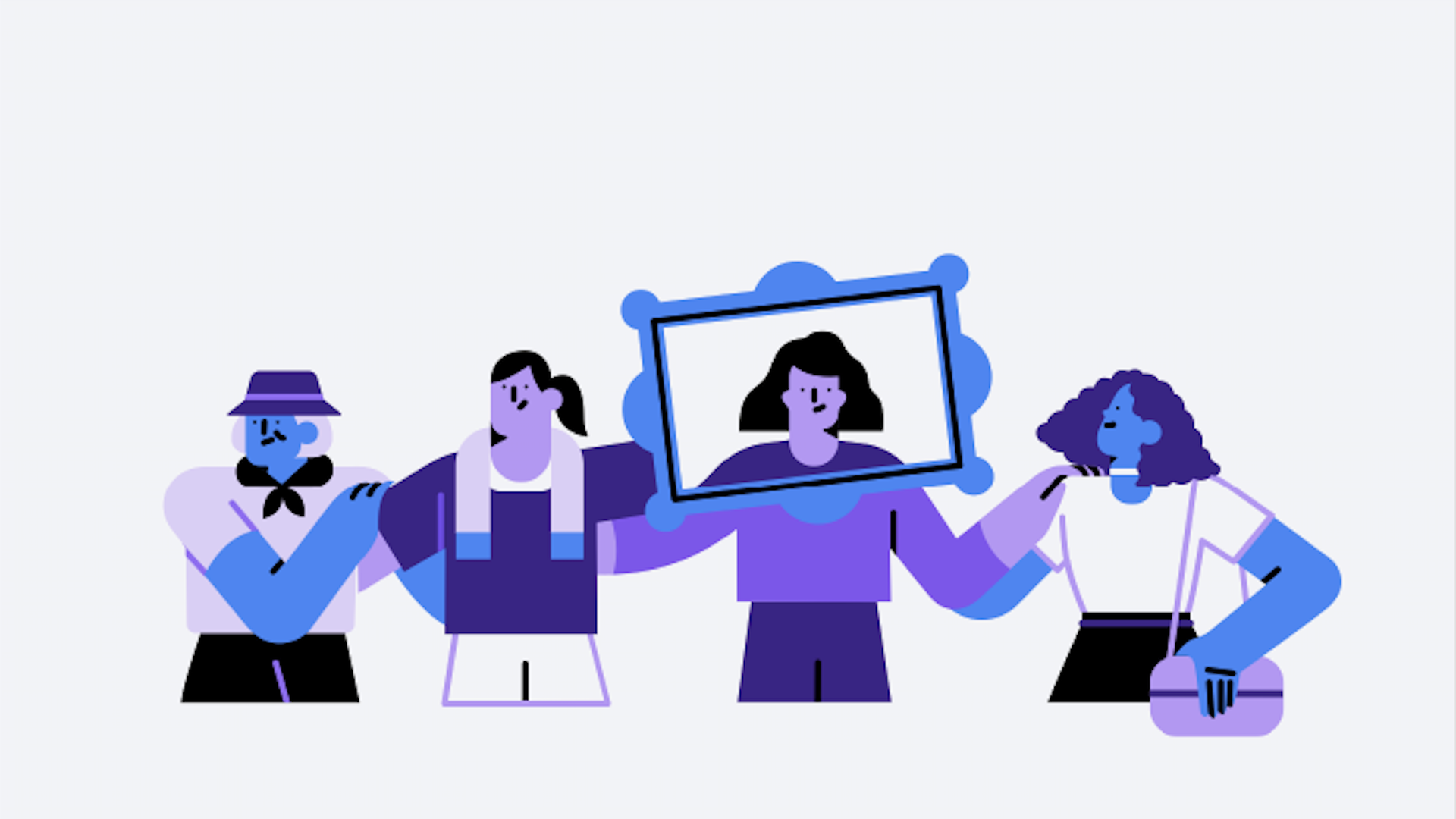 Facebook illustration accompanying its facial recognition feature