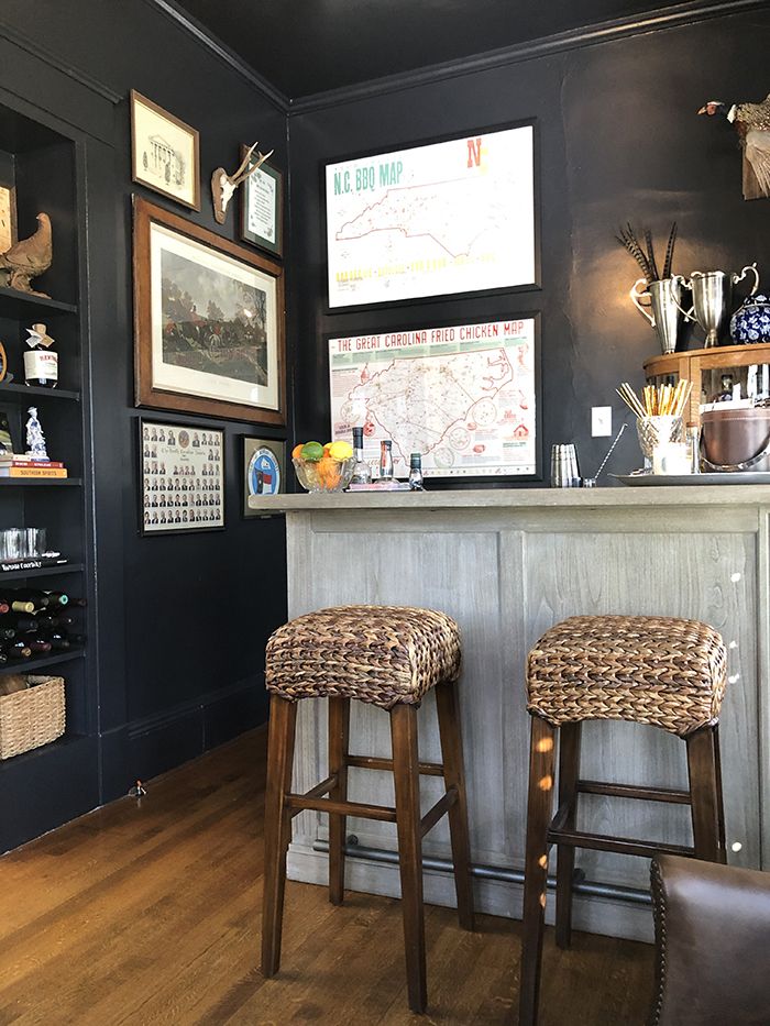 charlotte staton home tour whiskey lounge bar