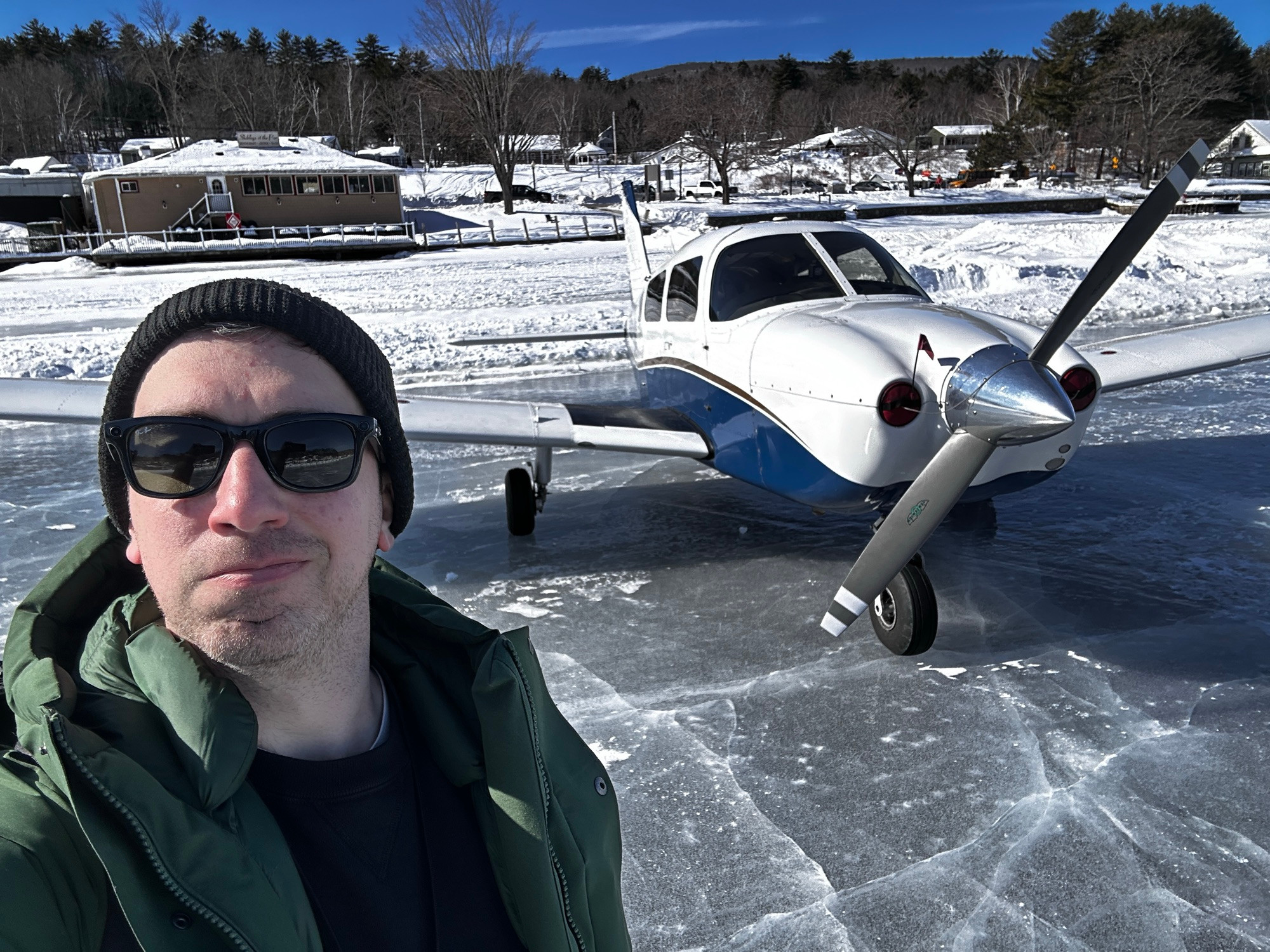 Plane on ice