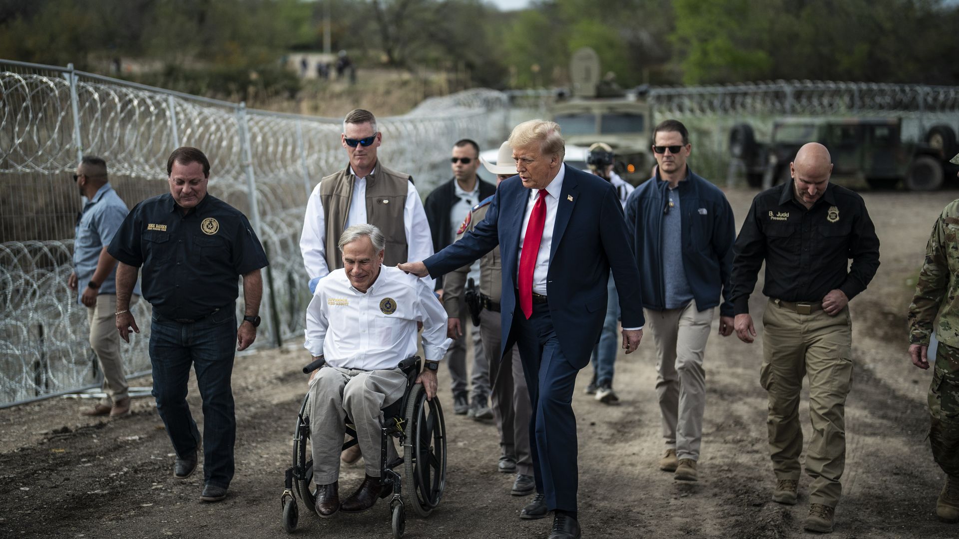 Trump and Greg Abbott