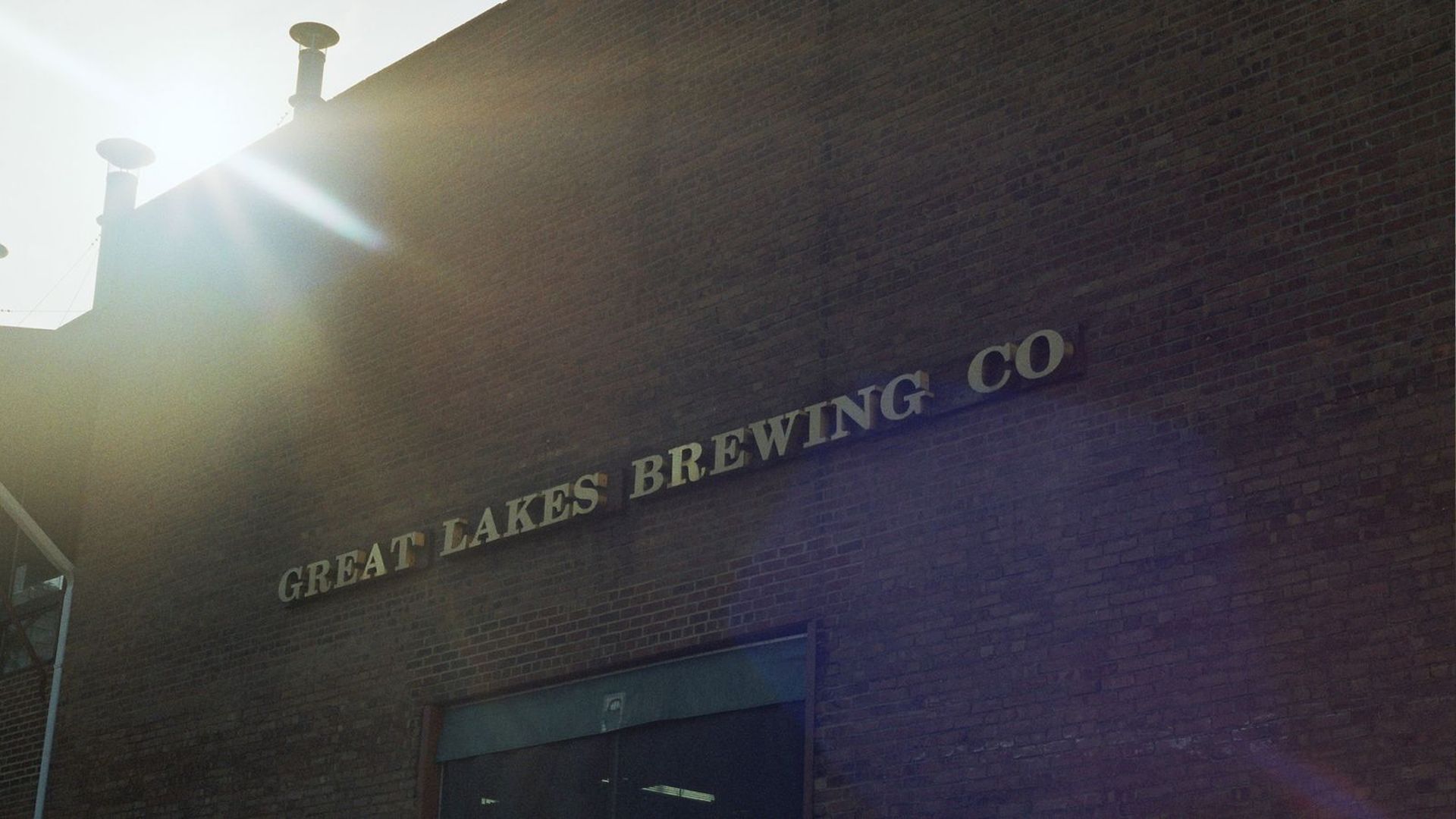 Exterior building shot of Great Lakes Brewing Co. production facility in Cleveland
