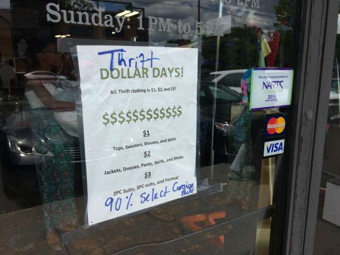 JLC Thrift Dollar Days