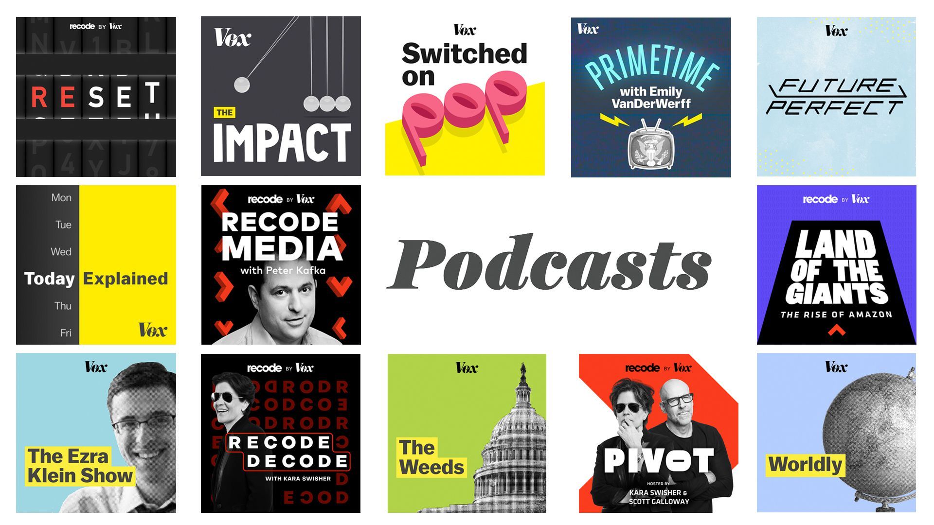 A number of Vox podcasts.