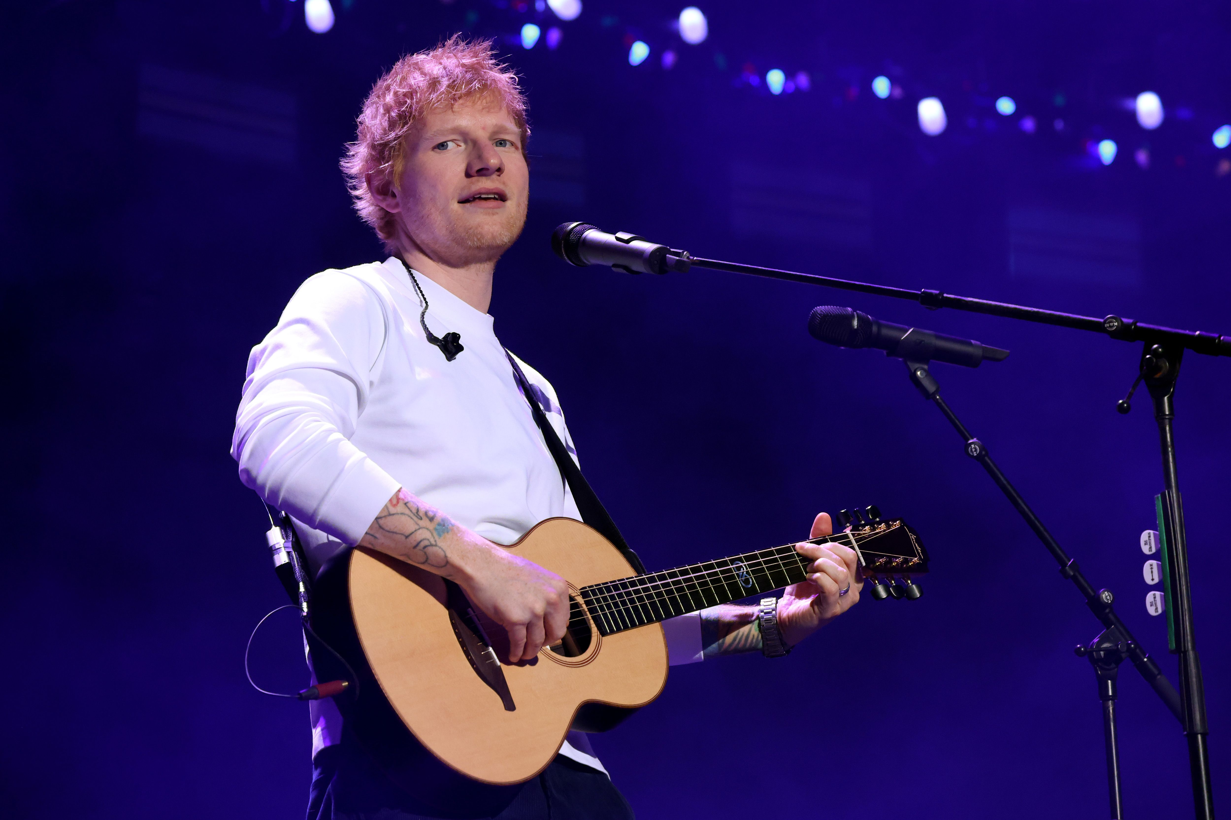 Ed Sheeran performs onstage during iHeartRadio z100's Jingle Ball 2025 Presented By Capital One at Madison Square Garden on December 12, 2025 in New York City.
