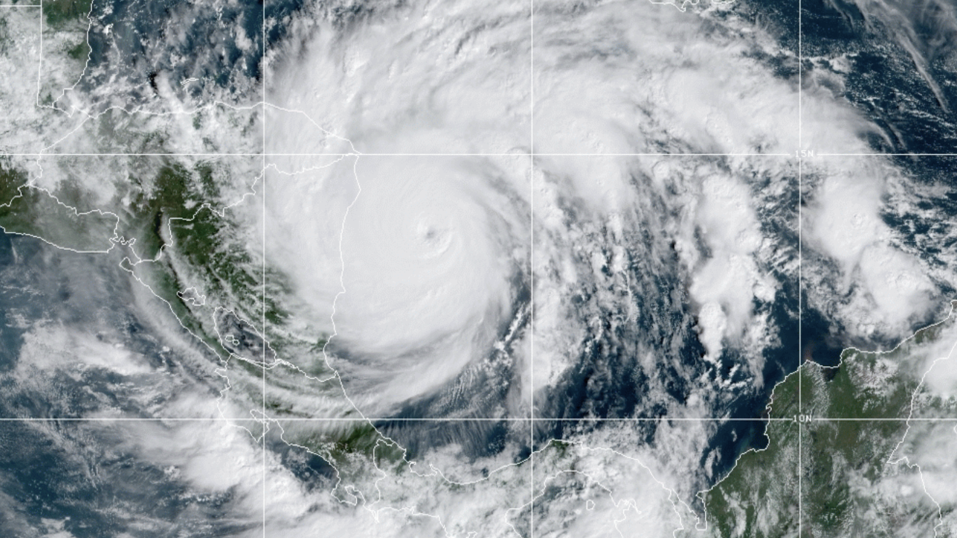 Hurricane Iota satellite image. 