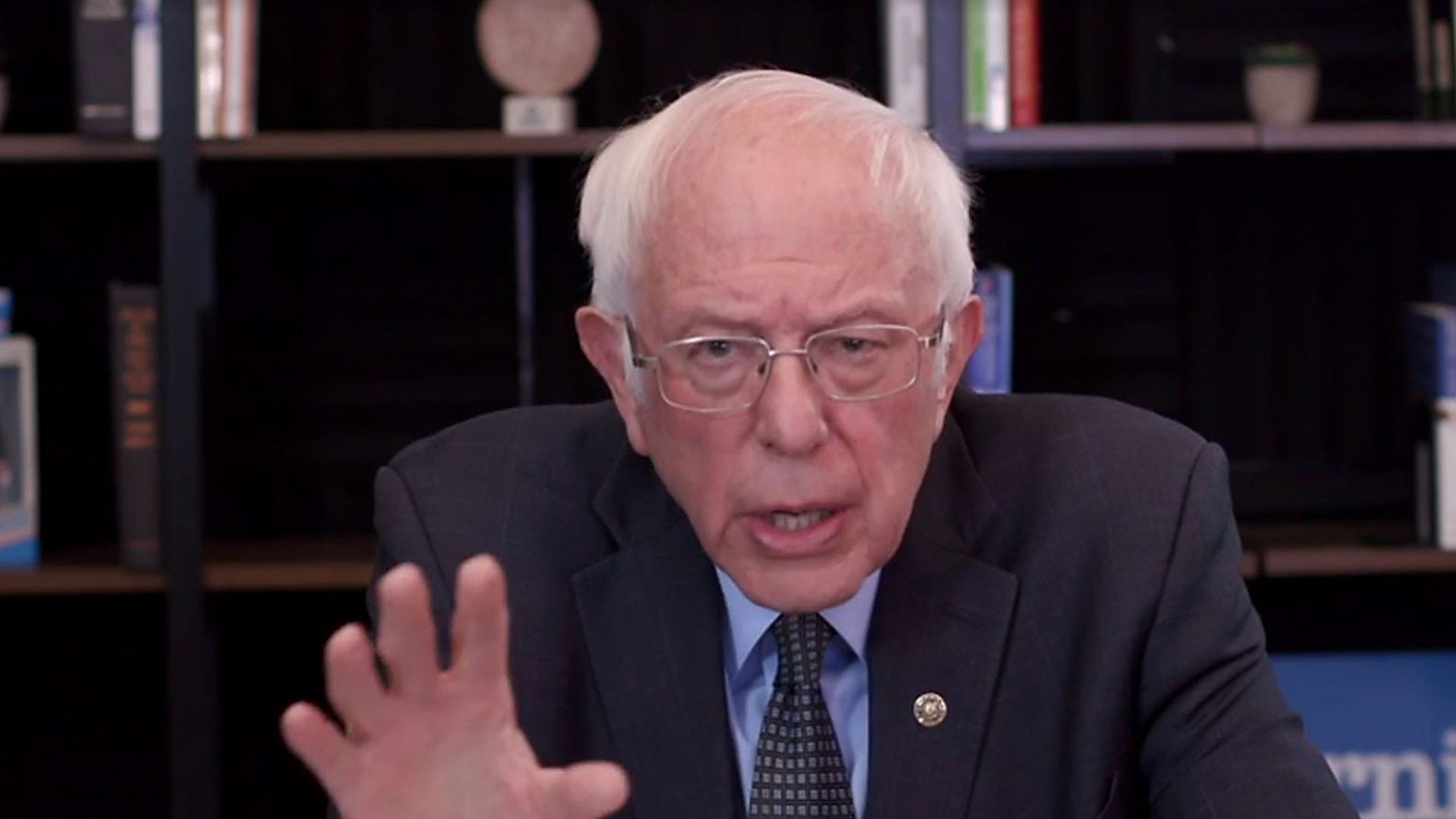 Democratic presidential candidate Sen. Bernie Sanders (I-VT) talks about his plan to deal with the coronavirus pandemic