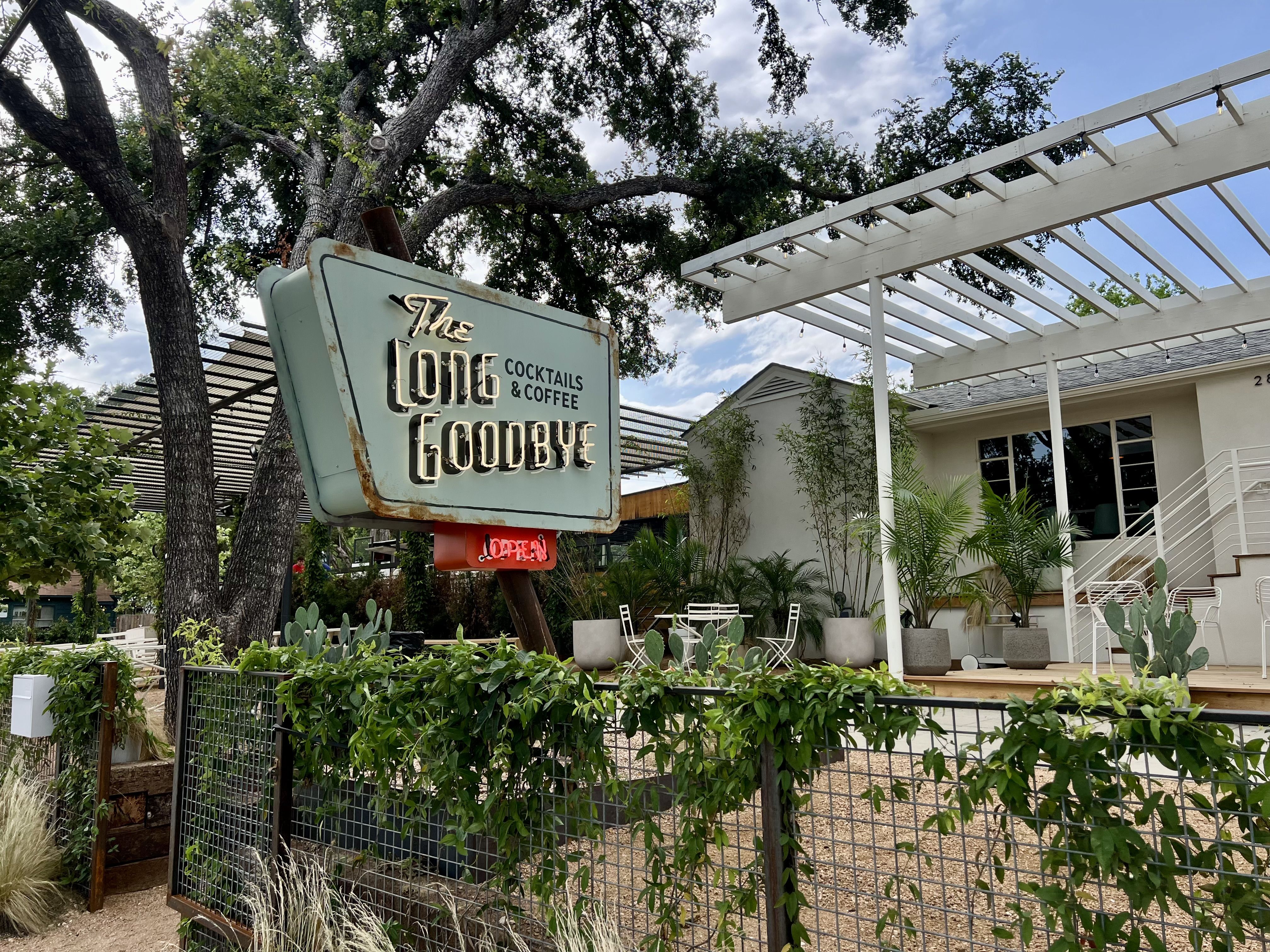A photo of the exterior of the Long Goodbye