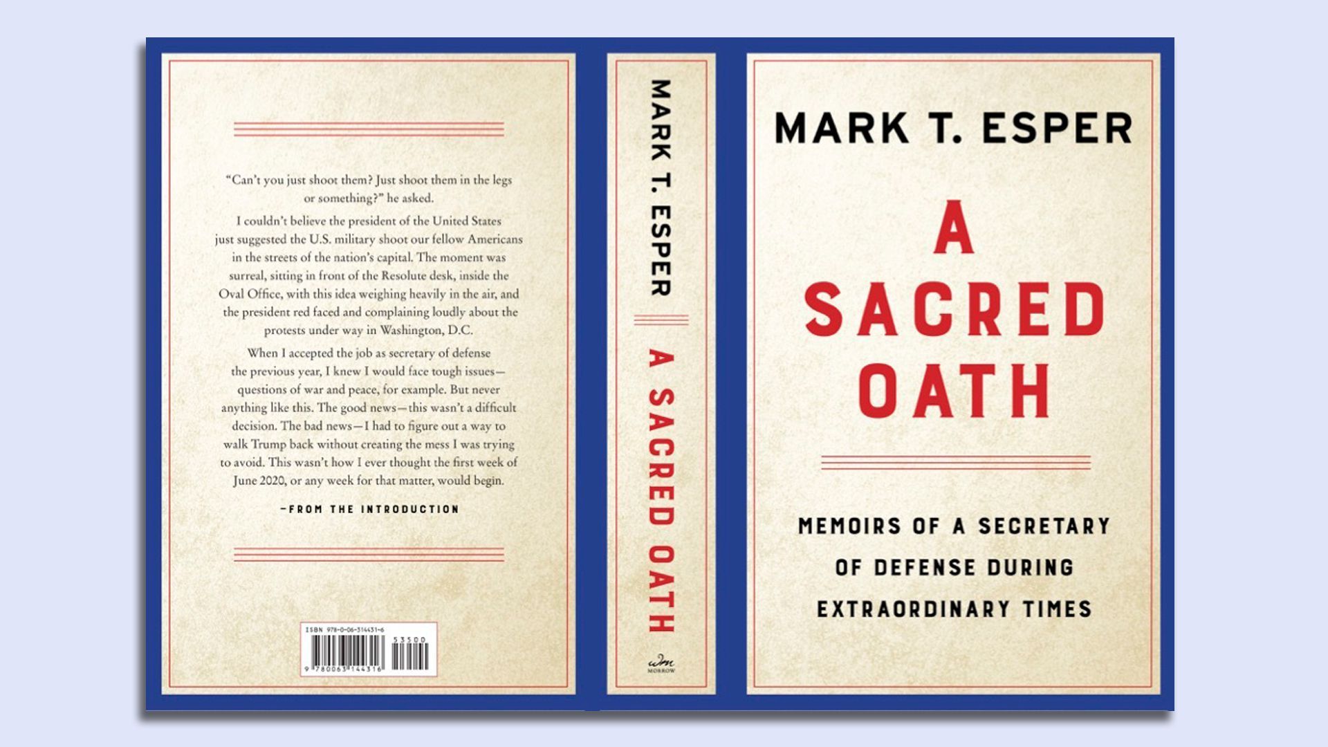 Cover of Mark Esper's book