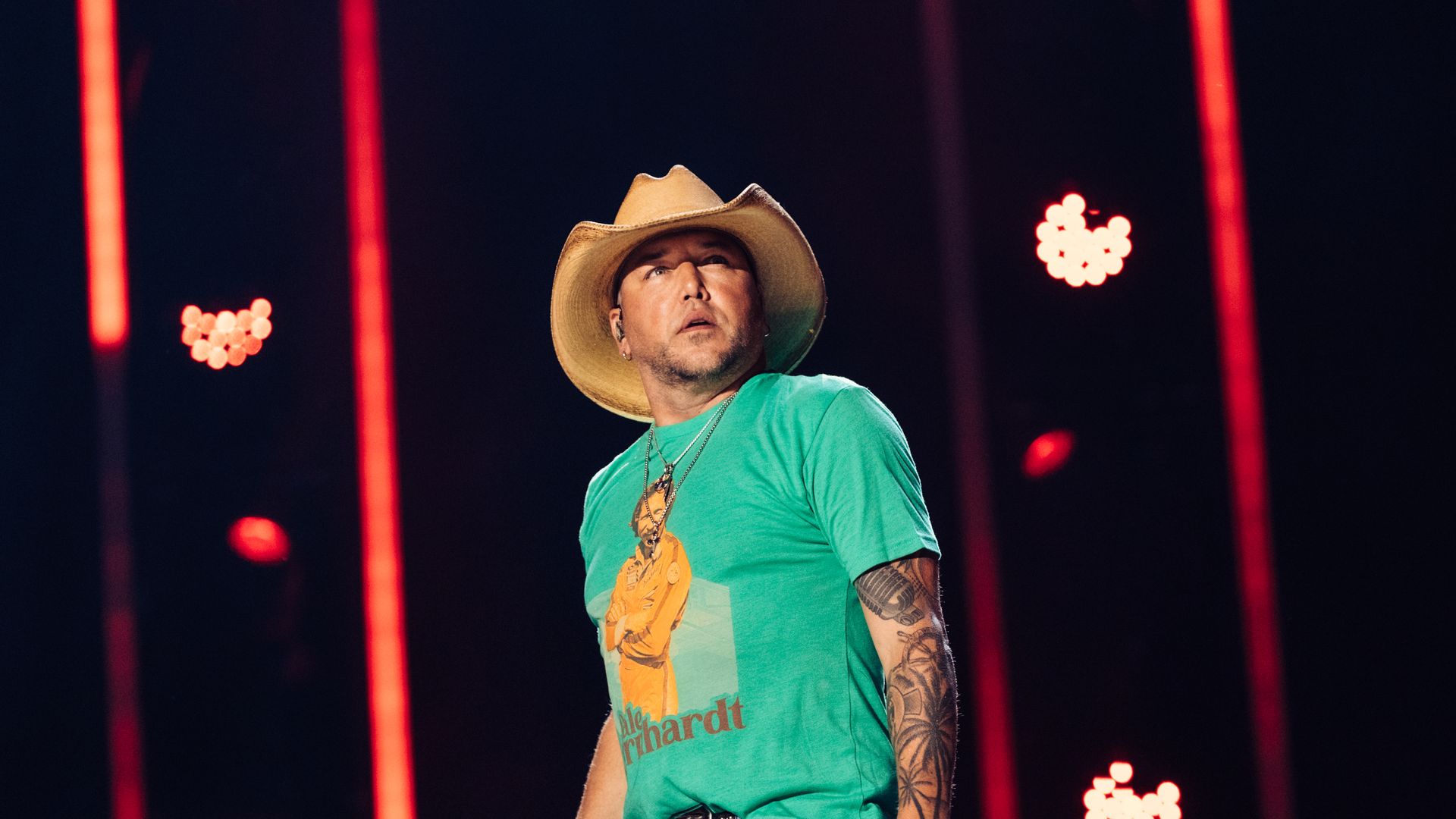 Jason Aldean at Day 3 of the CMA Fest held on June 10, 2023 in Nashville, Tennessee. 