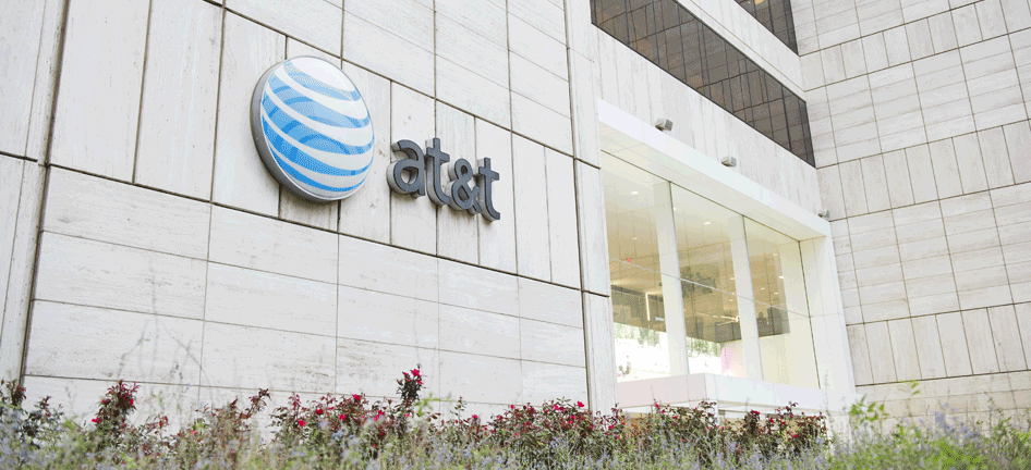 An AT&T corporate building