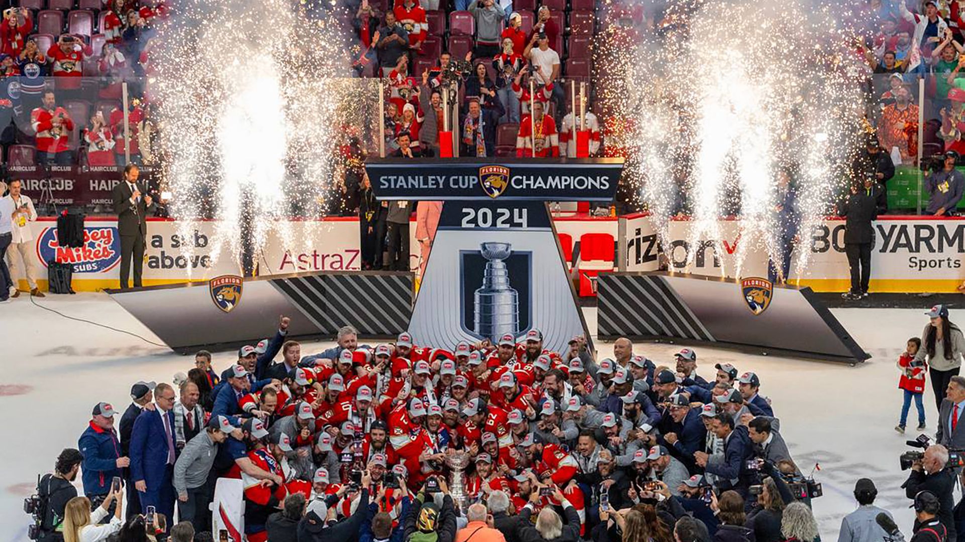 Florida Panthers after winning the Stanley Cup. 