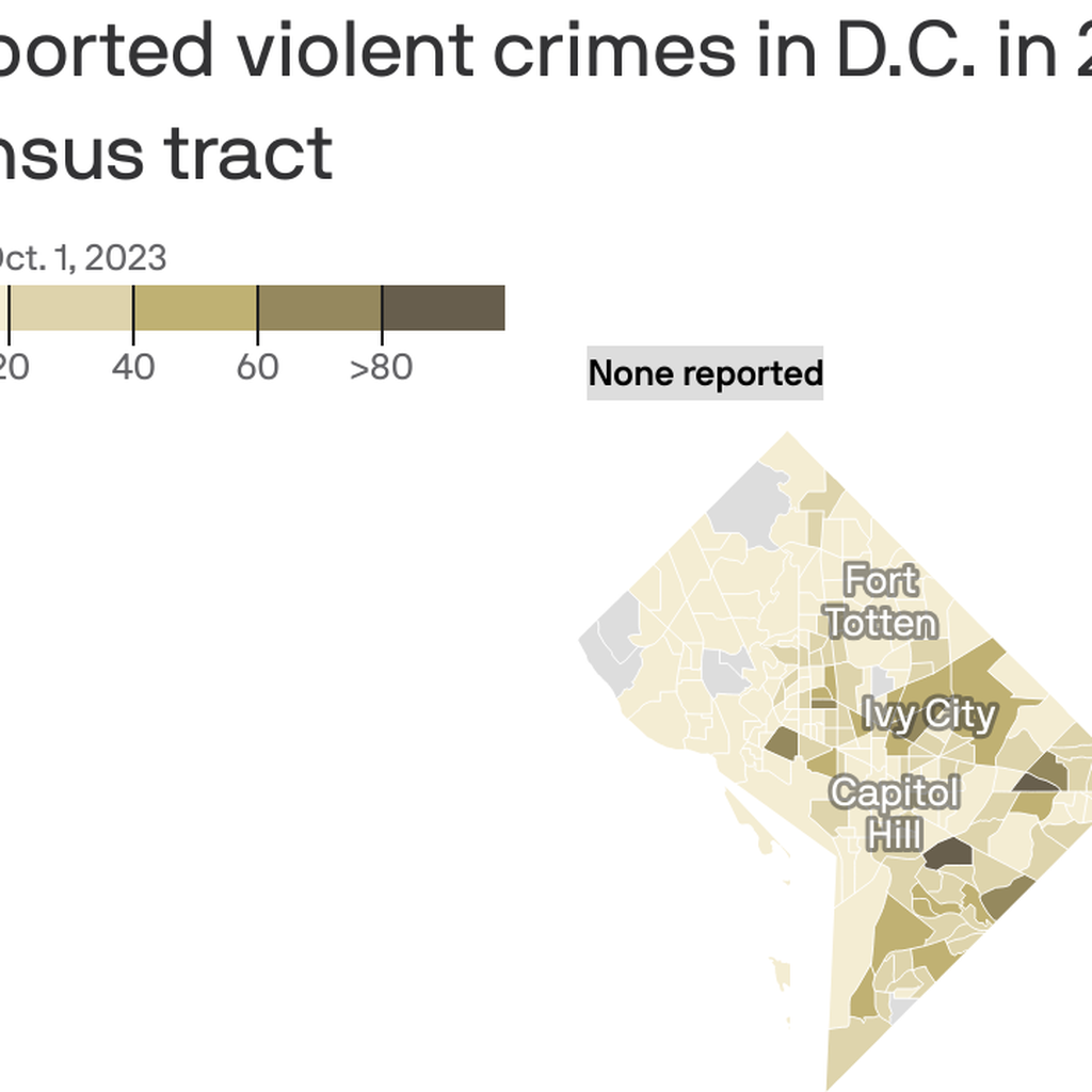Where violent crime has spiked in D.C. in 2023 - Axios Washington D.C., image size:1024x1024