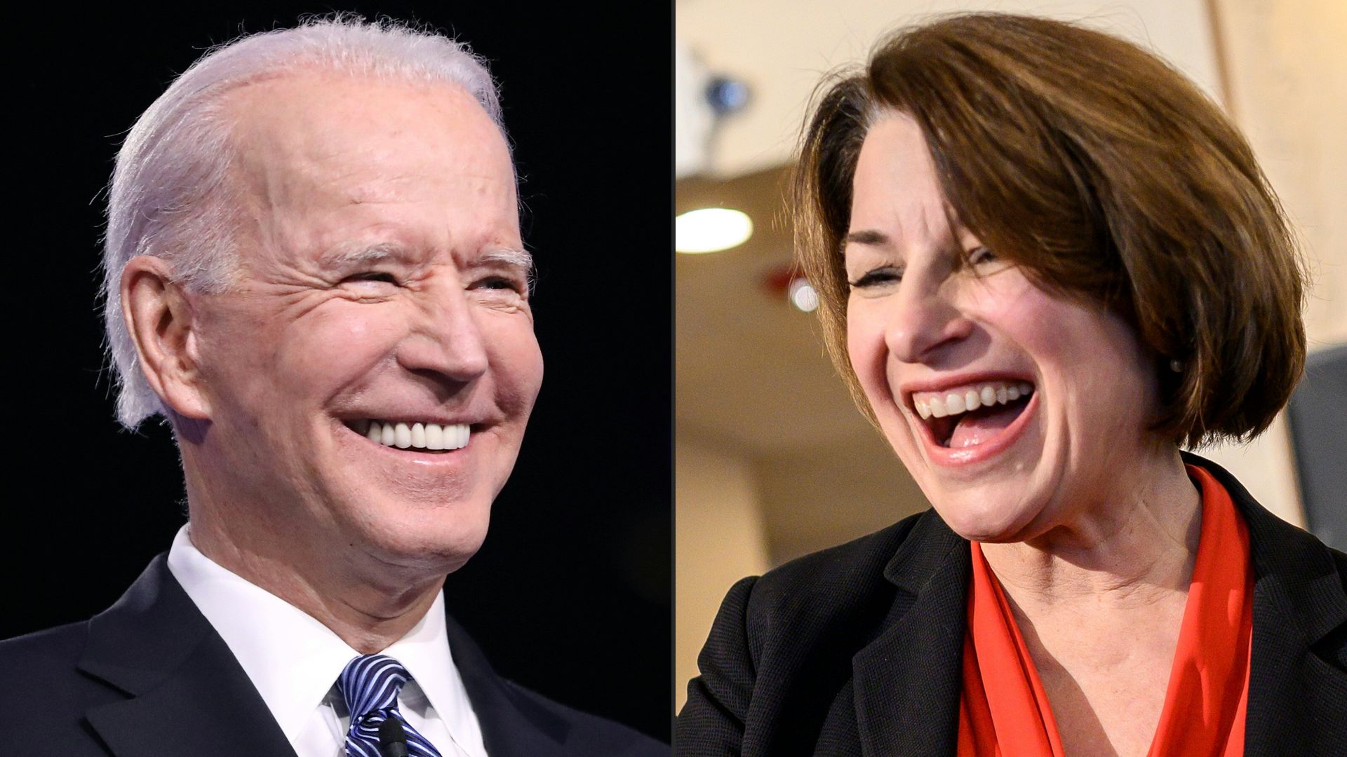Joe Biden and Amy Klobuchar