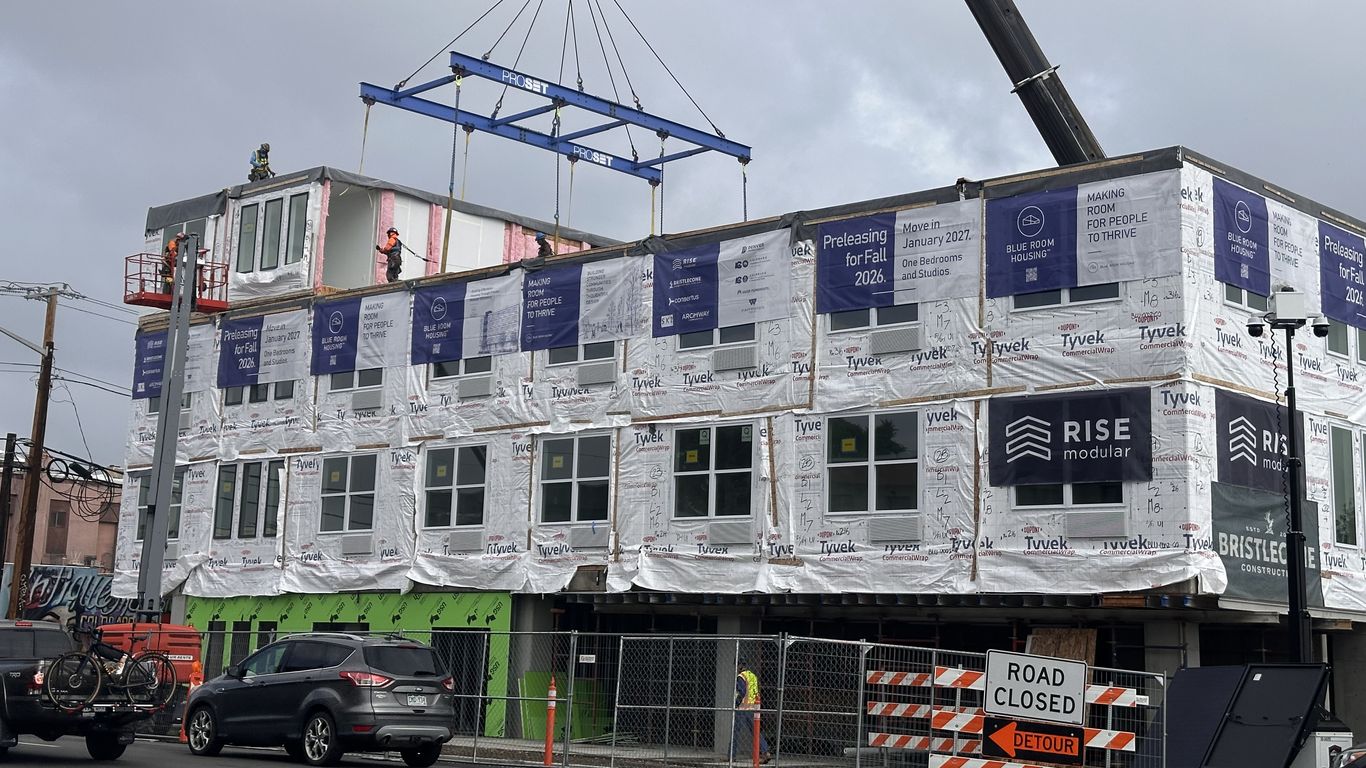 Denver's newest affordable housing goes up like Lego blocks