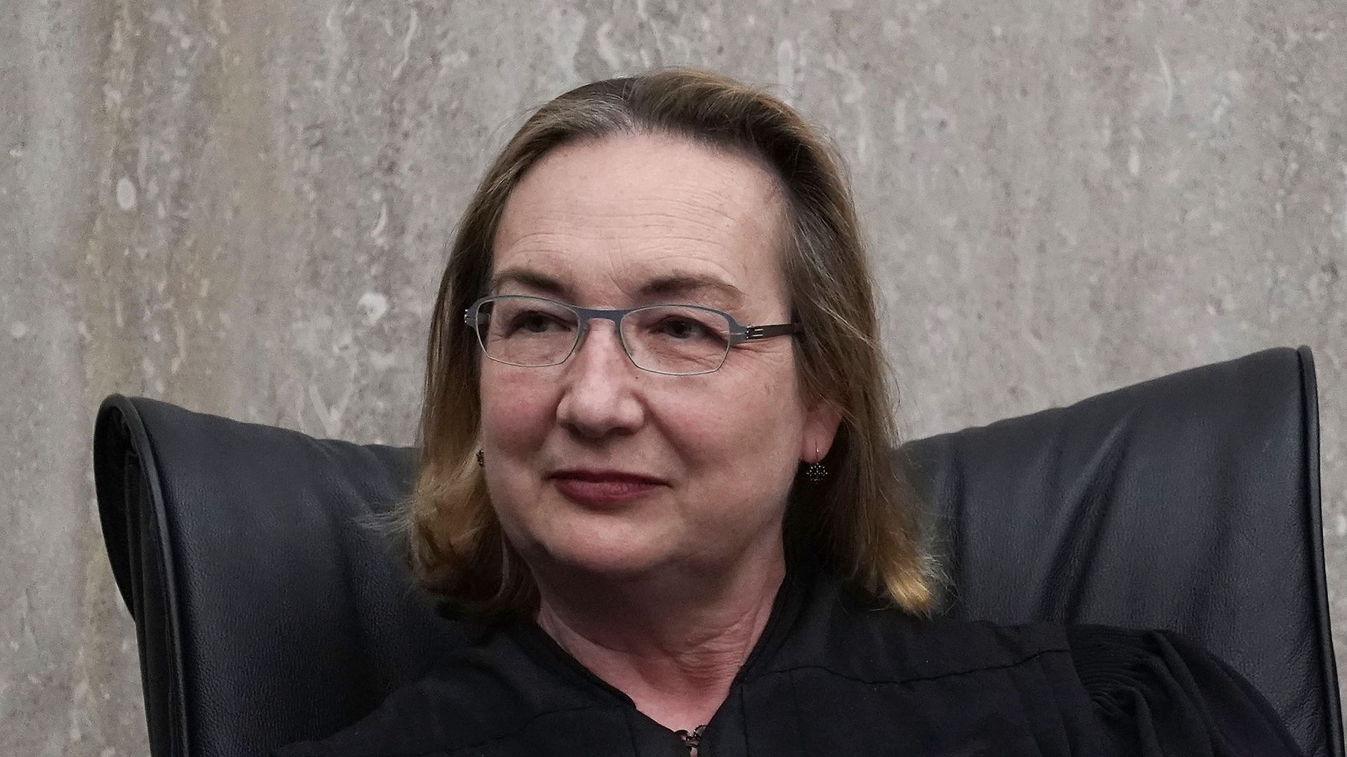 Chief U.S. District Judge for the District of Columbia Beryl A. Howell listens during an investiture ceremony.