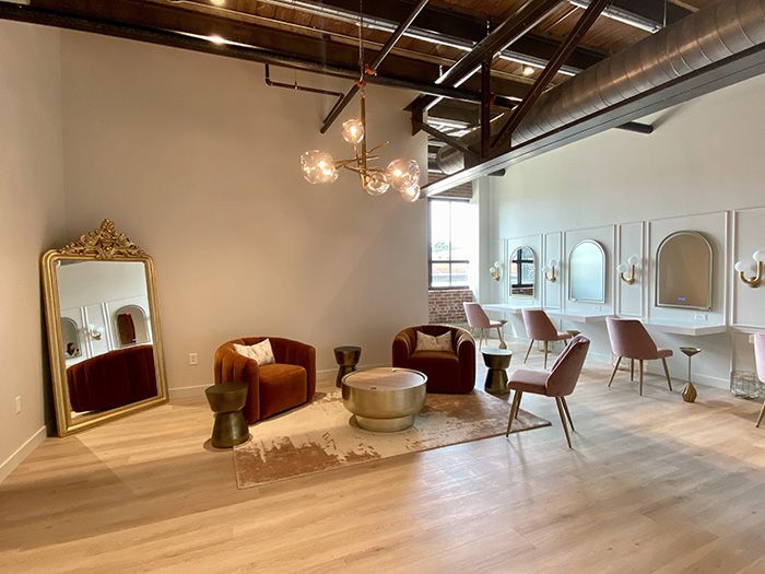 The Queens Room is one of four private areas at the The Revelry North End where people can get ready. Photo: Ashley Mahoney/Axios