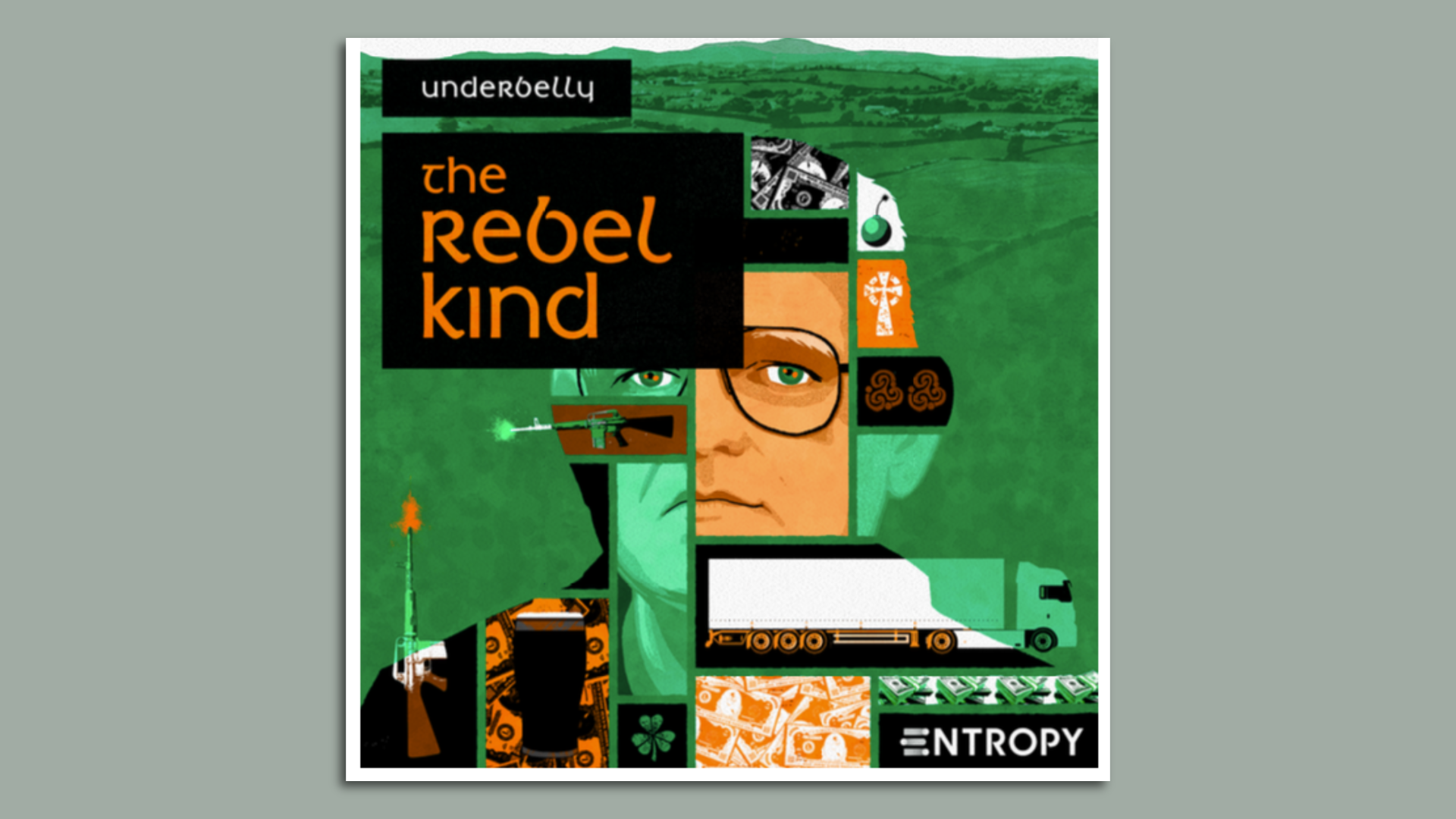 man with puzzle on his face 