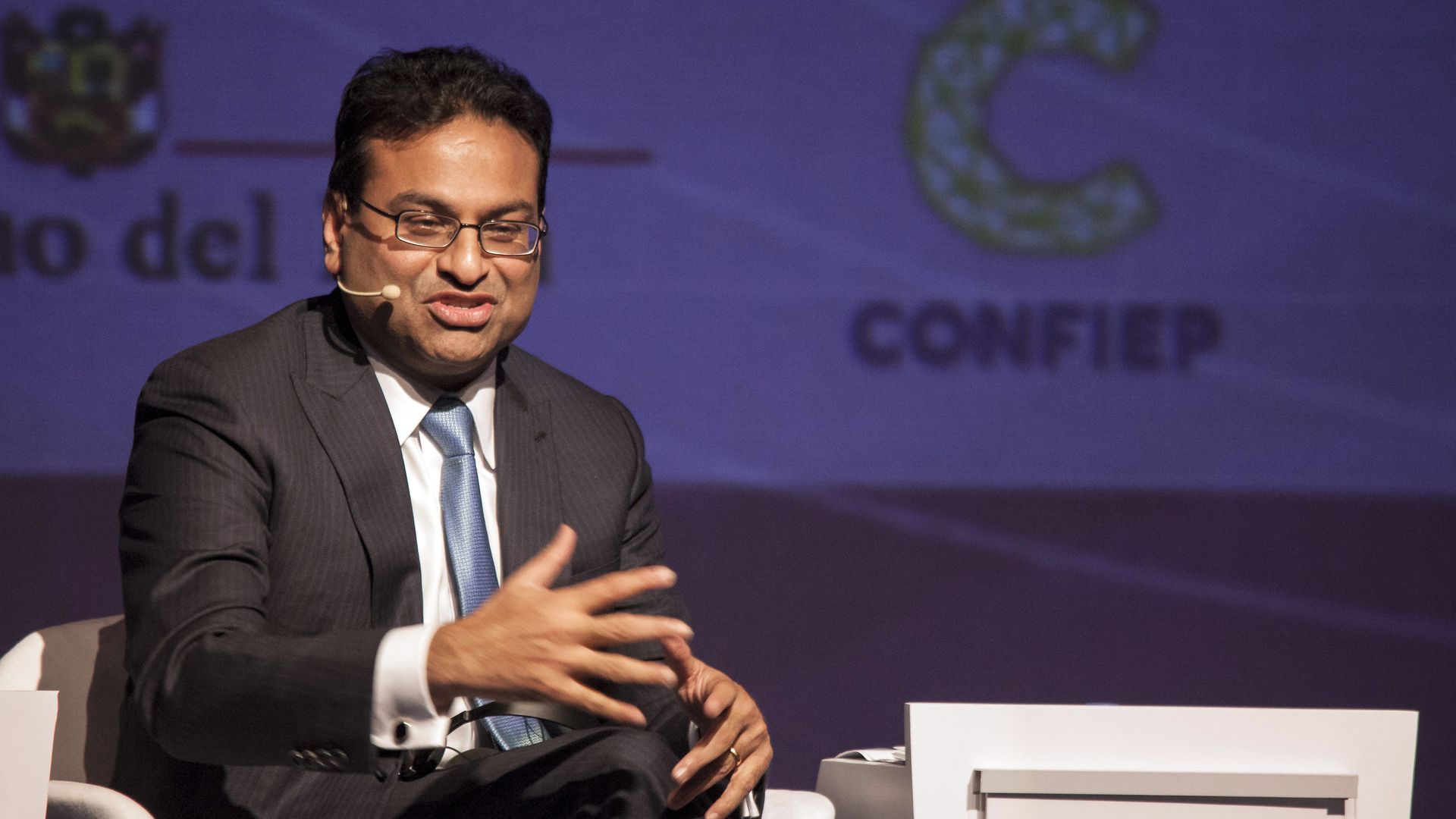 Laxman Narasimhan, chief executive officer of Latin America at PepsiCo, speaks in Peru.