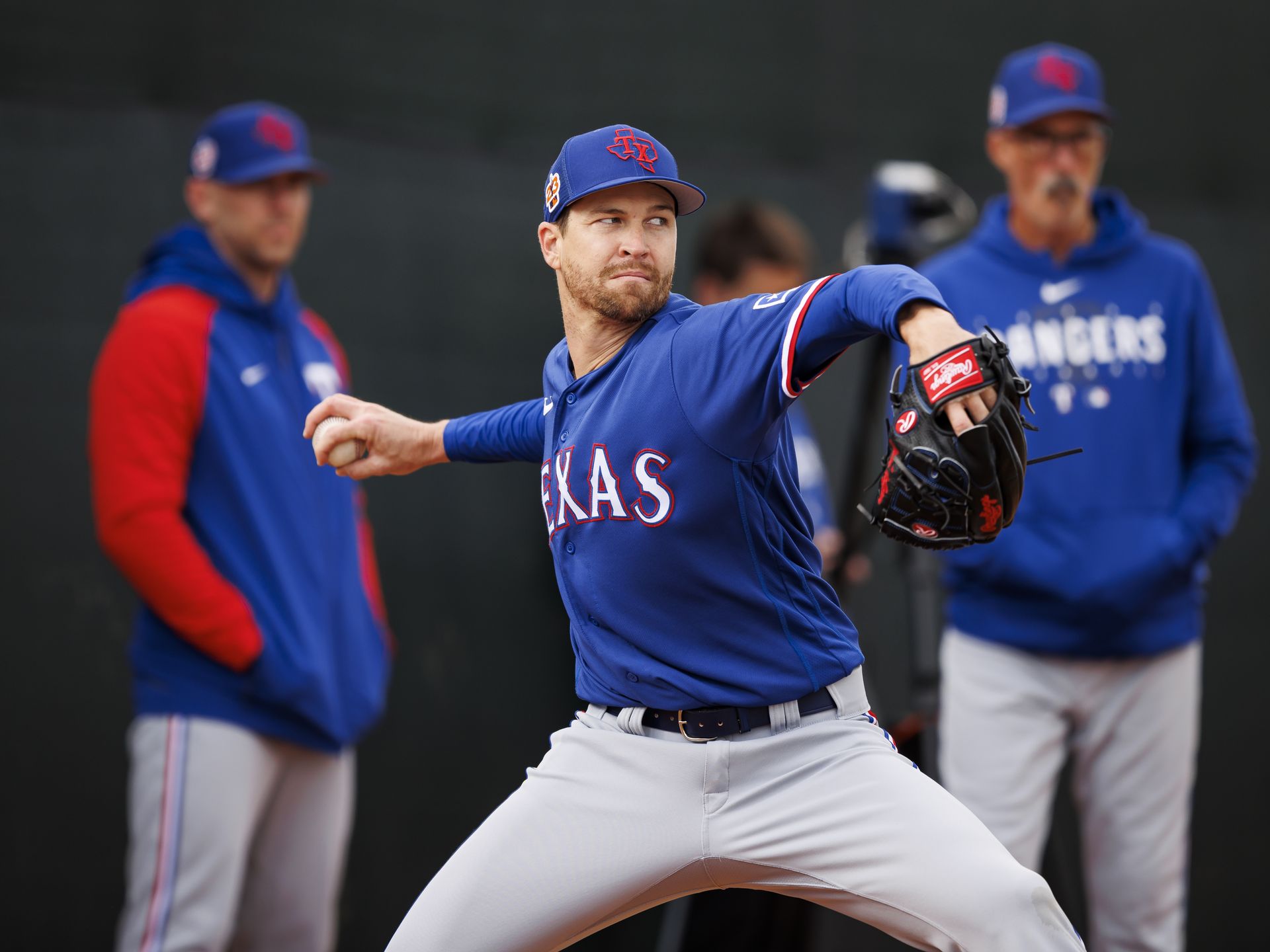 General Manager Chris Young, Jacob deGrom, and Manager Bruce Bochy of  News Photo - Getty Images