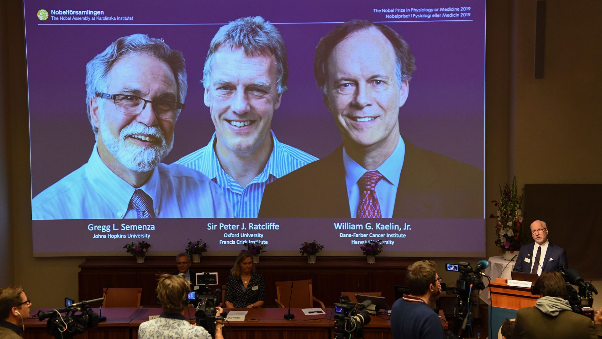 The Nobel Committee announces winners of the 2019 Nobel Prize in Physiology or Medicine.