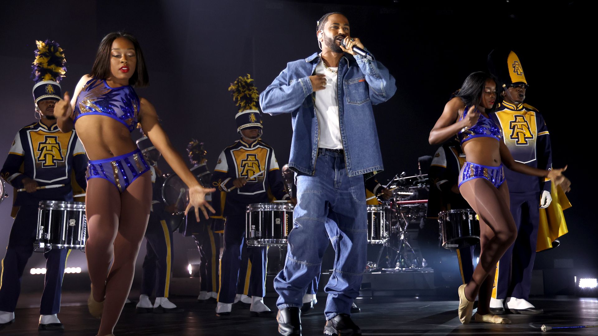 Rapper Big Sean performs on stage for Amazon Music Live