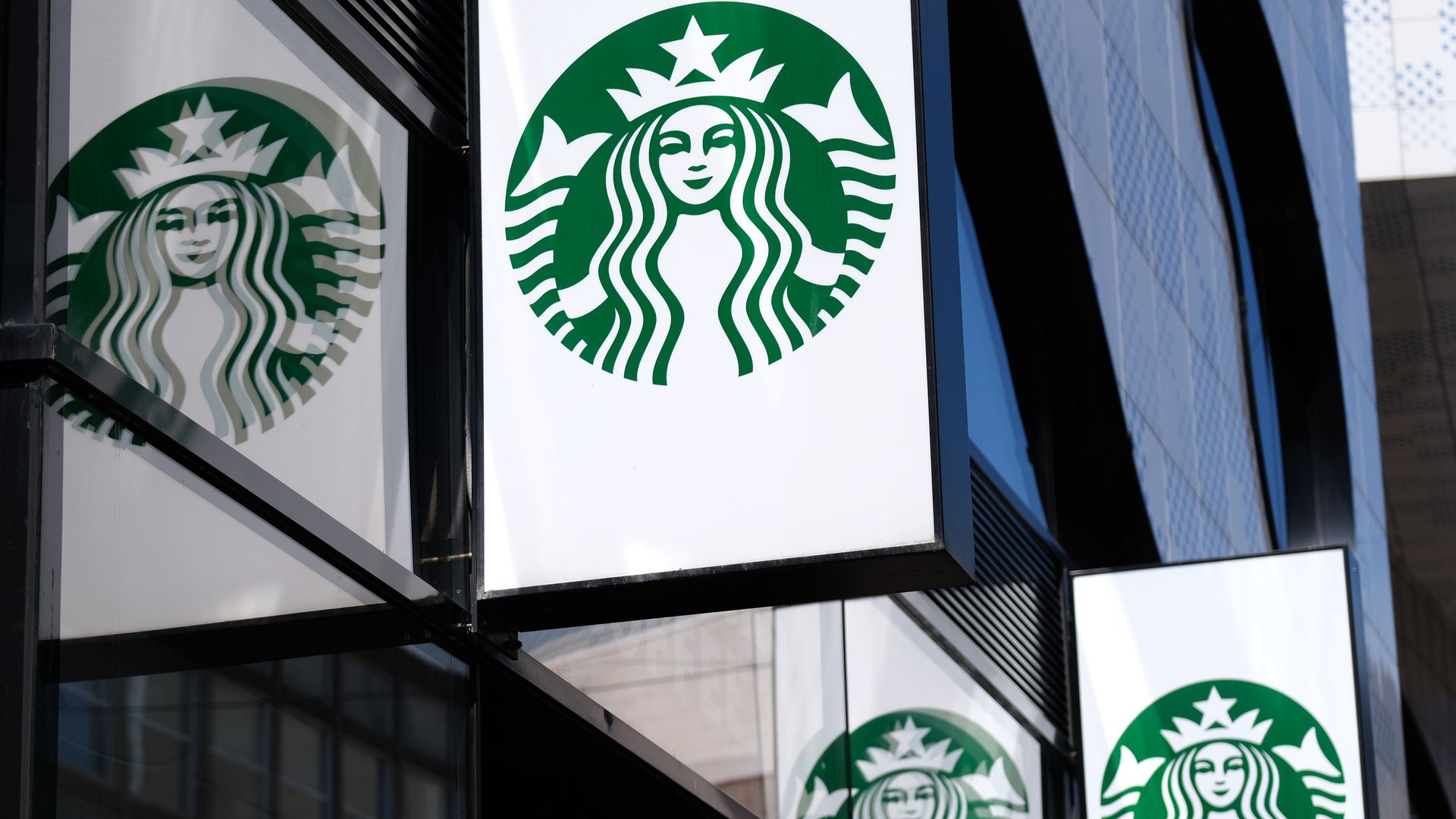 Starbuck signs in The Hague, Netherlands.