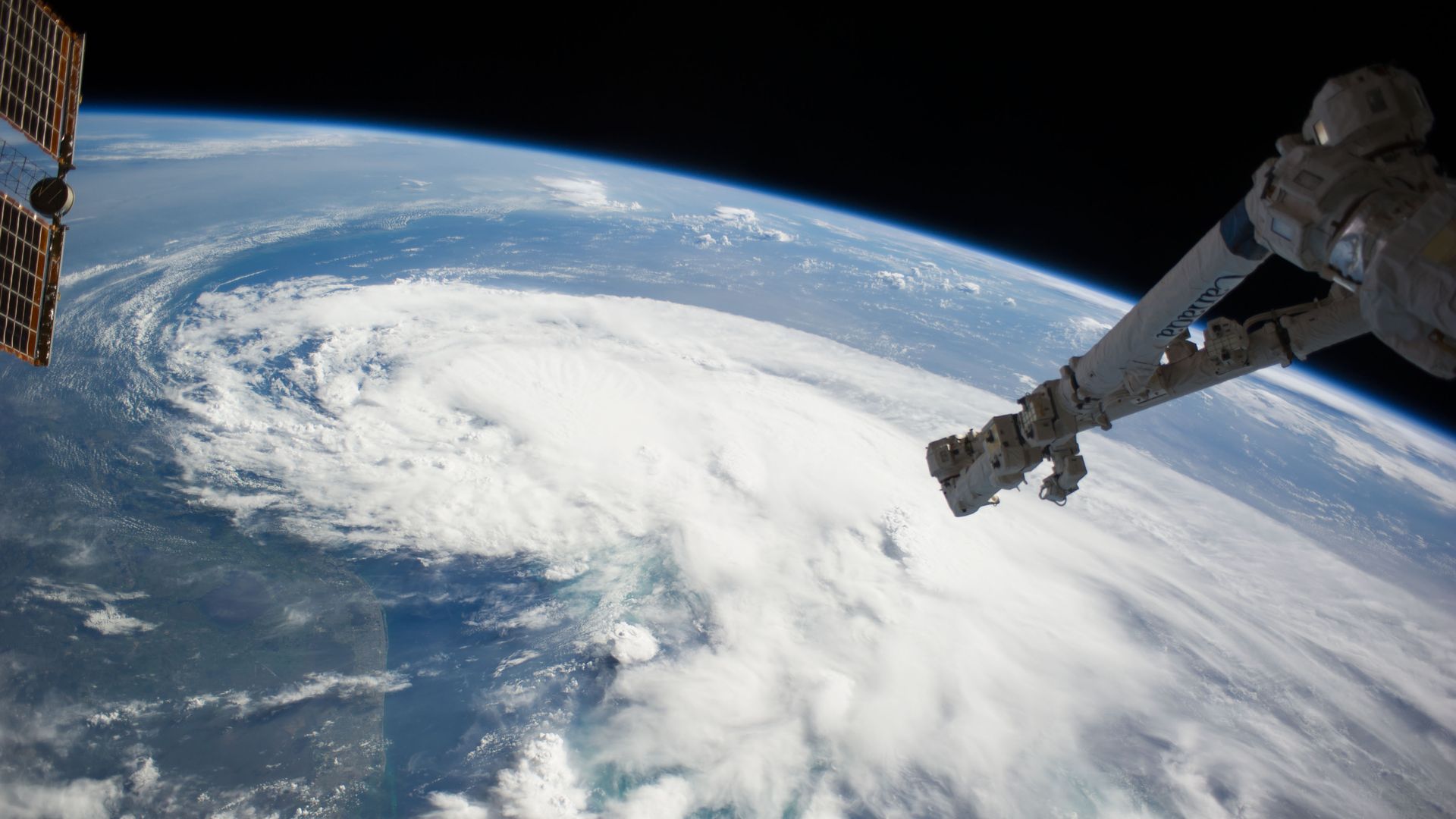 Hurricane seen from space