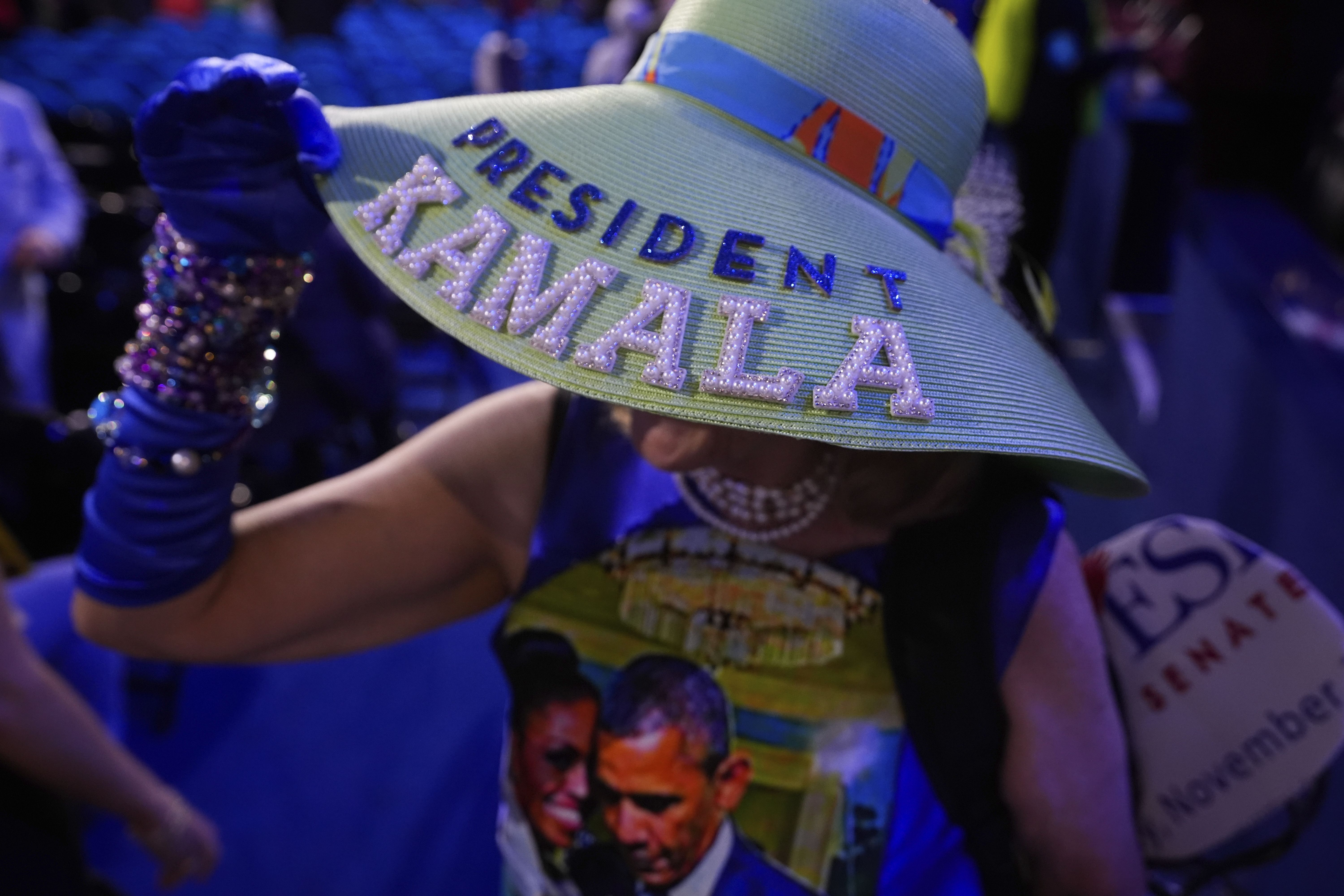 Mississippi delegate Kelly Jacobs arrives yesterday.