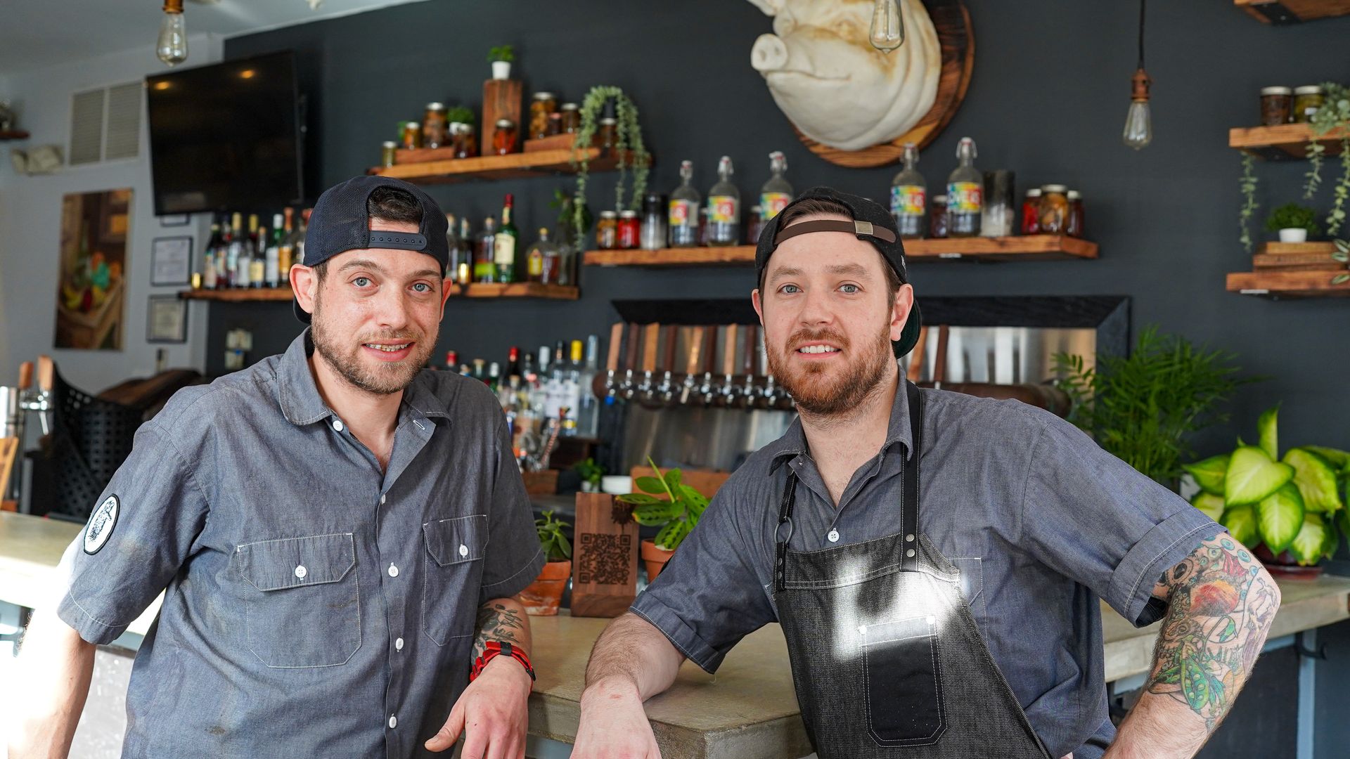 From right to left, Scott Calhoun and Dave Feola of Ember & Ash. Photo courtesy Mike Prince