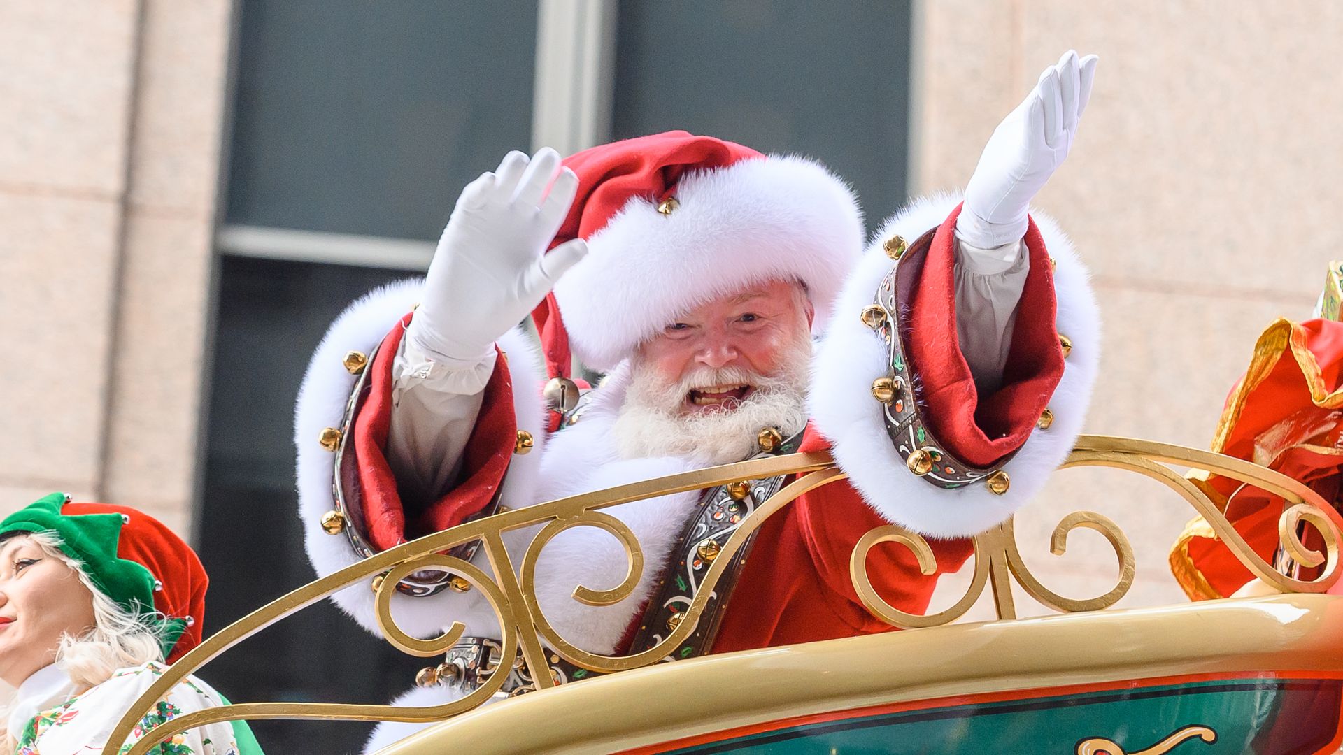 A Santa Clause at the 2019 Macy's Thanksgiving parade. Photo: Noam Galai/Getty Images
