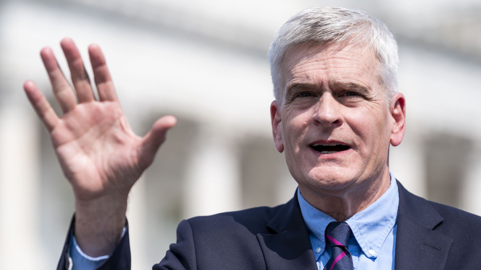 Bill Cassidy outside the Capitol building
