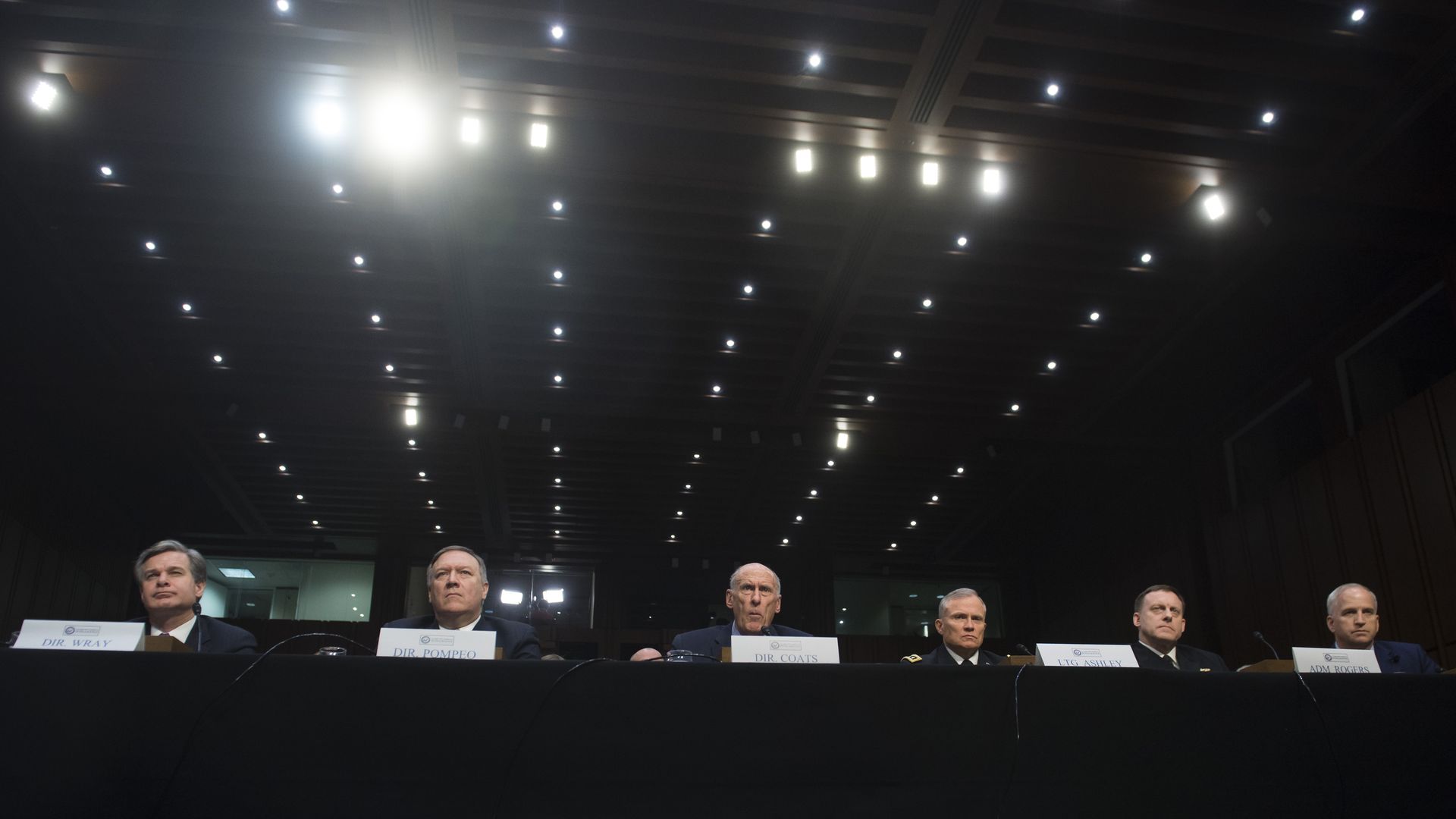 Intelligence directors testify on Capitol Hill.