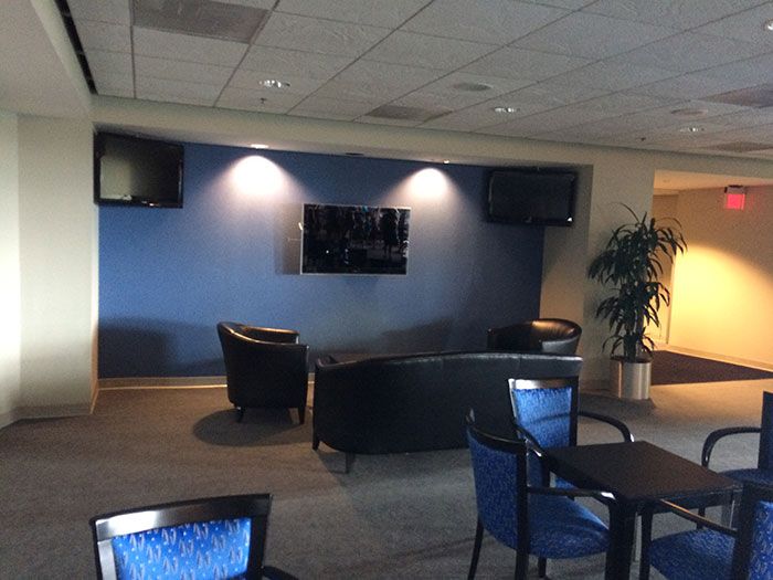 seating in luxury area at bank of america stadium