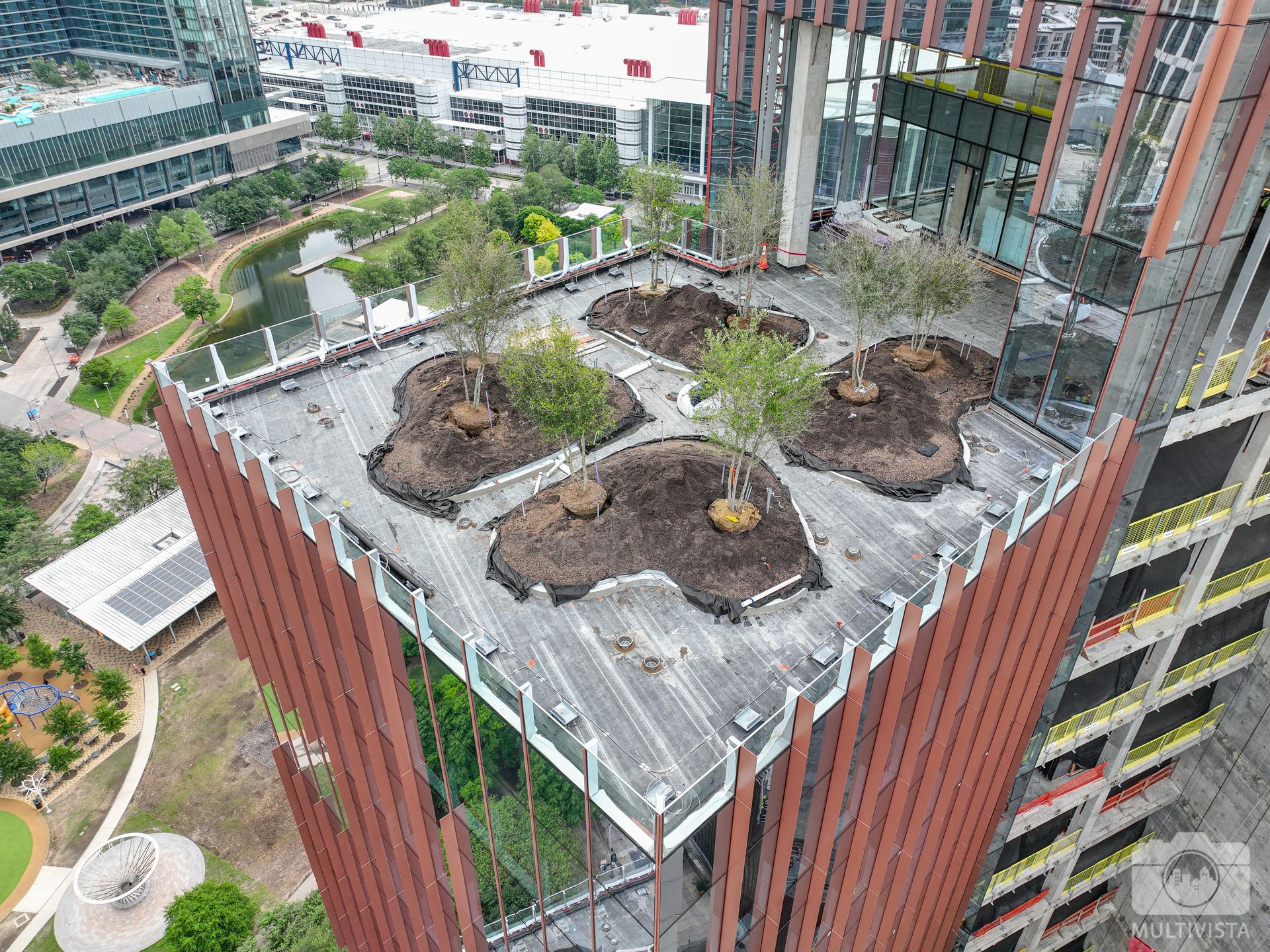 1550 on the Green adds rooftop trees - Axios Houston