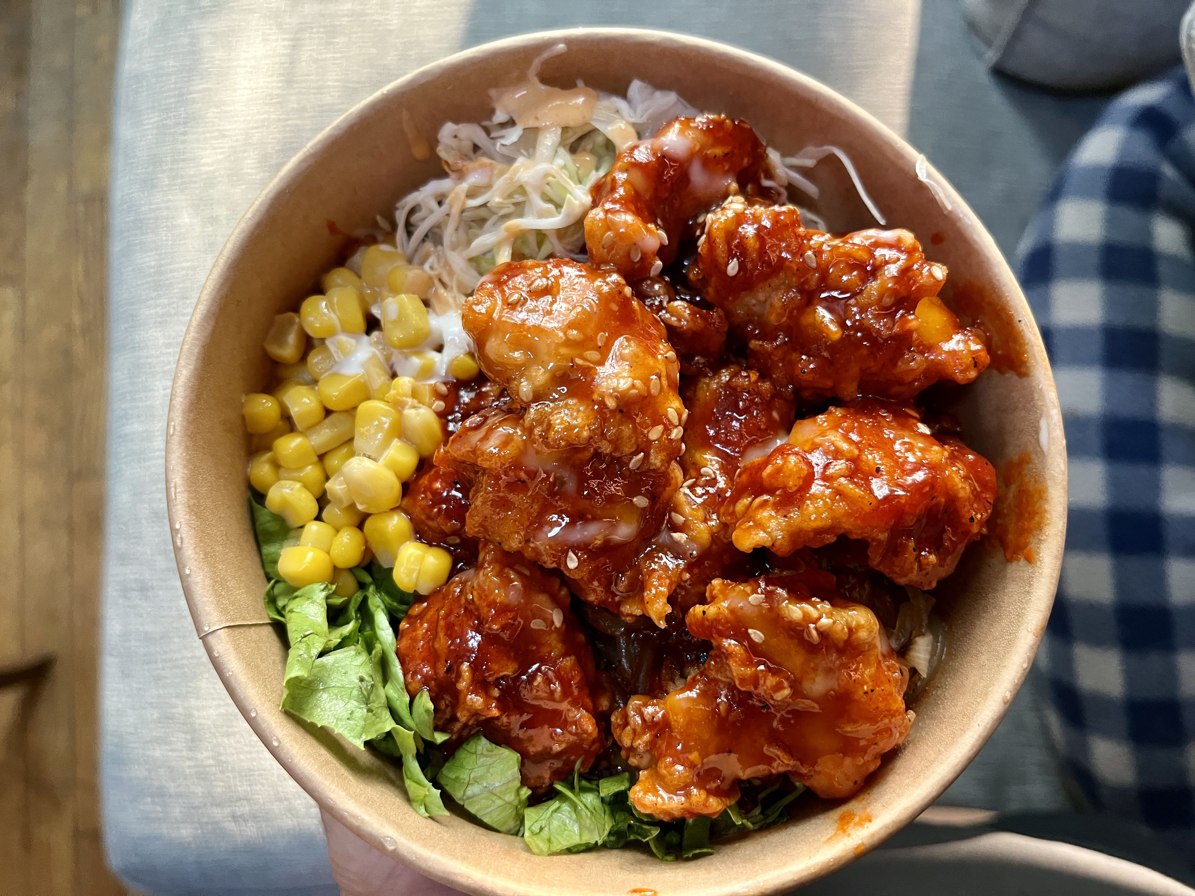 fried chicken in a bowl 