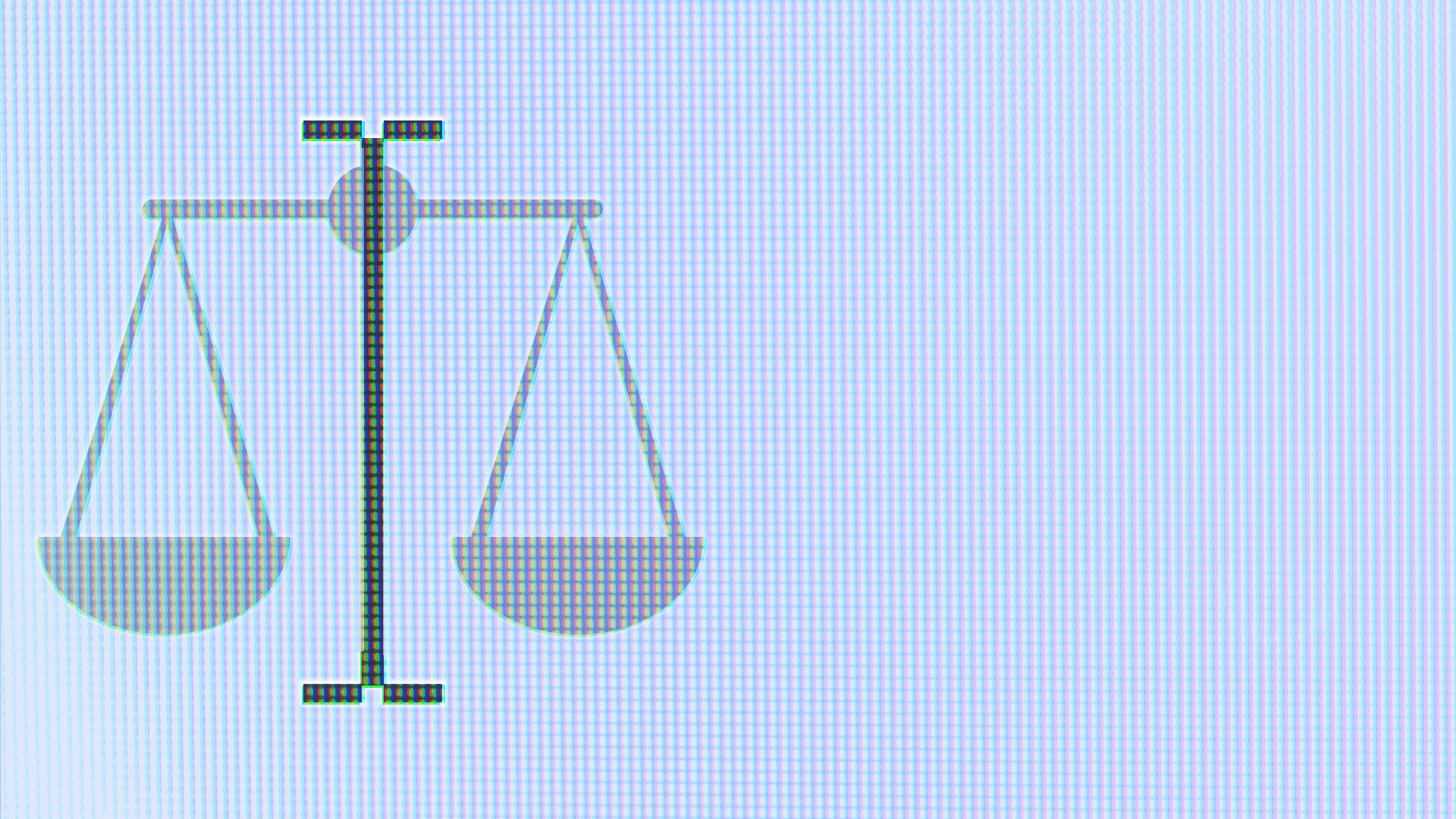 Animated gif of a cursor as a scale balancing in different directions