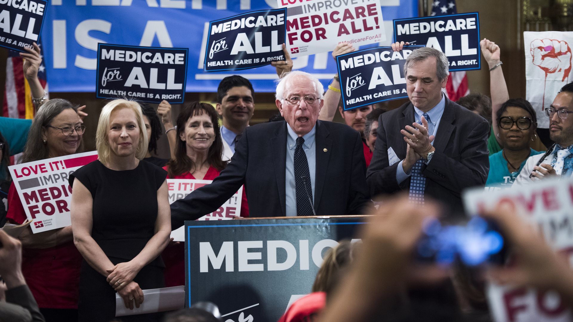 Sen. Bernie Sanders introduces his Medicare for All bill of 2019.