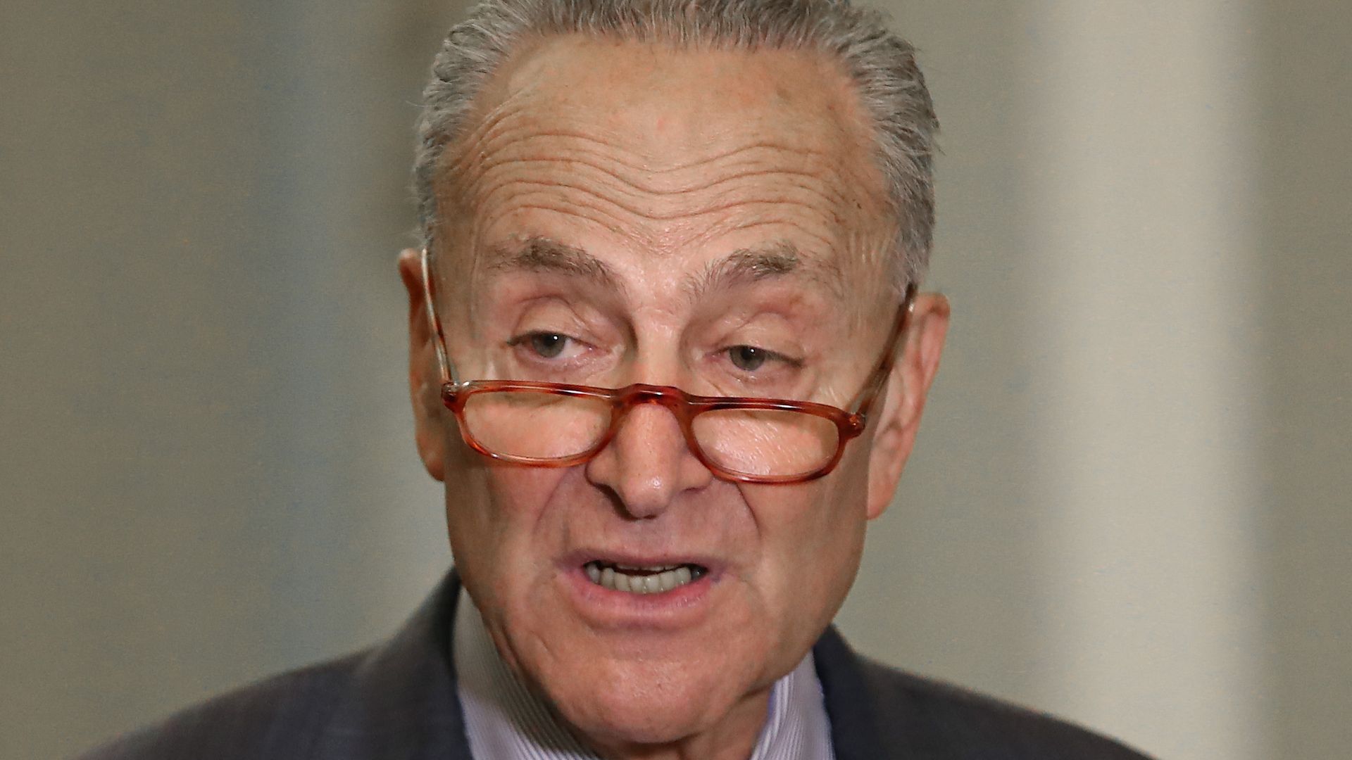 Senate minority leader Chuck Schumer.
