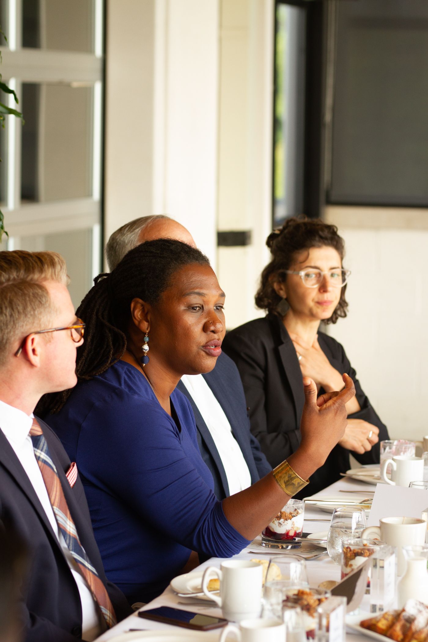 Tene Franklin, Vice President of Diversity Equity and Inclusion for Health Leads at the Axios roundtable.